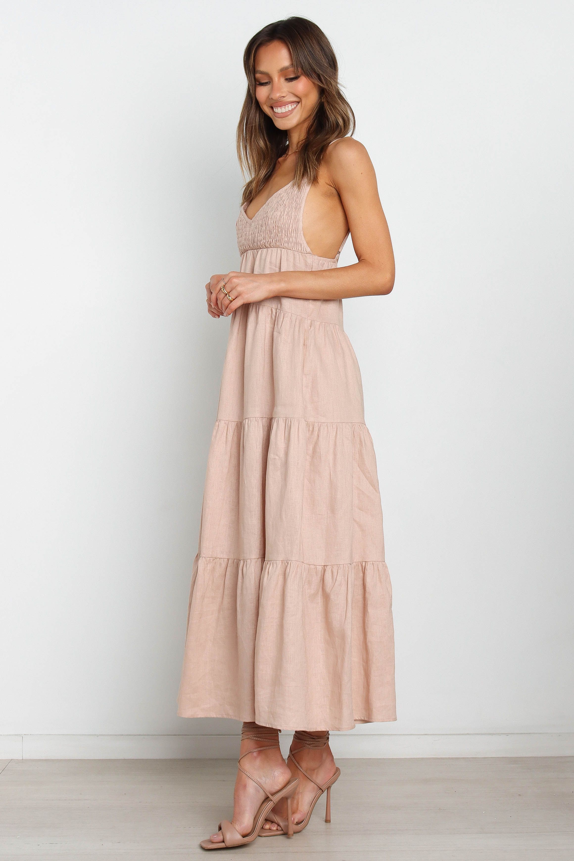 Aurora Dress - Beige sold by Petal & Pup product image thumbnail 3