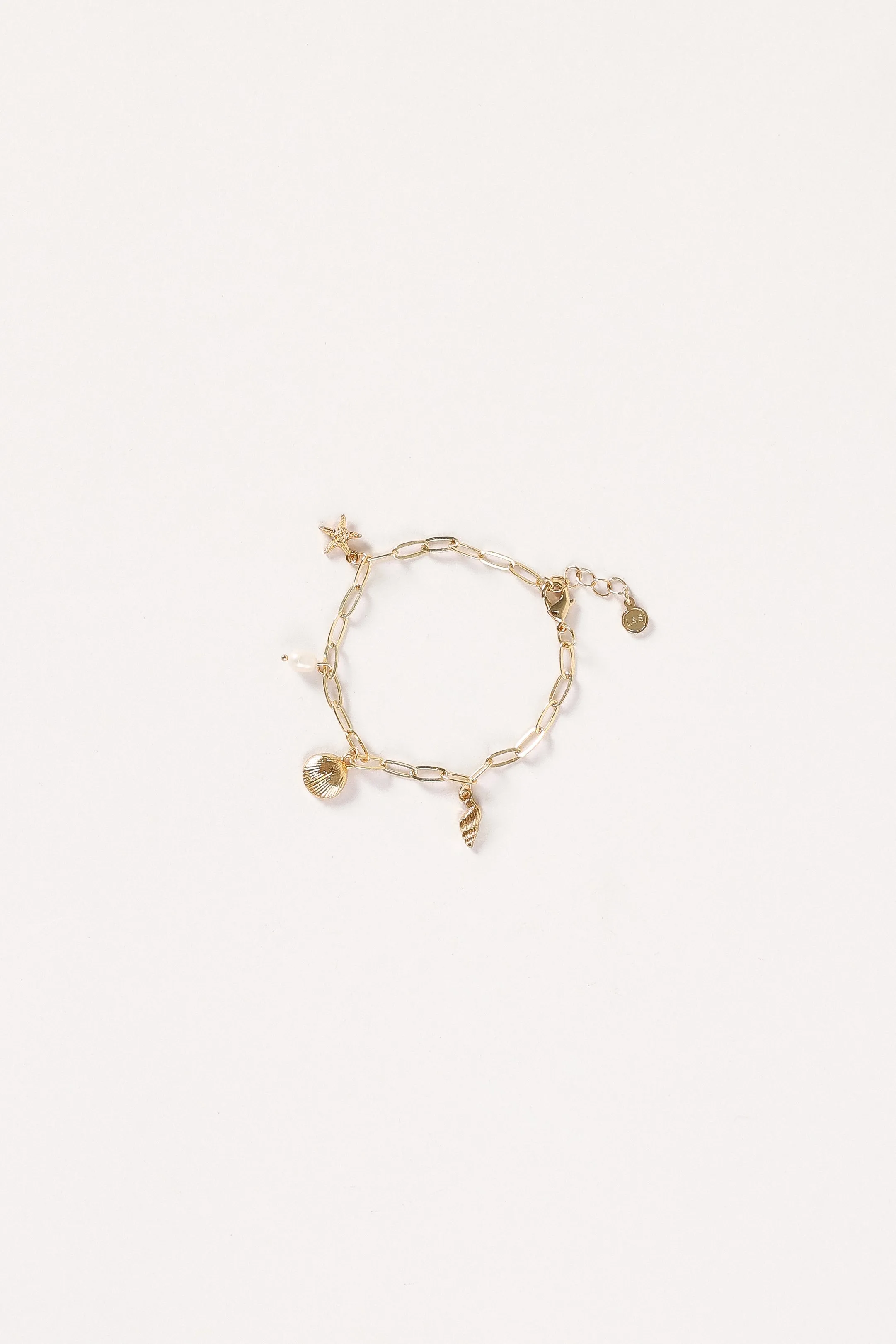 Alice Charm Bracelet - Gold sold by Petal & Pup