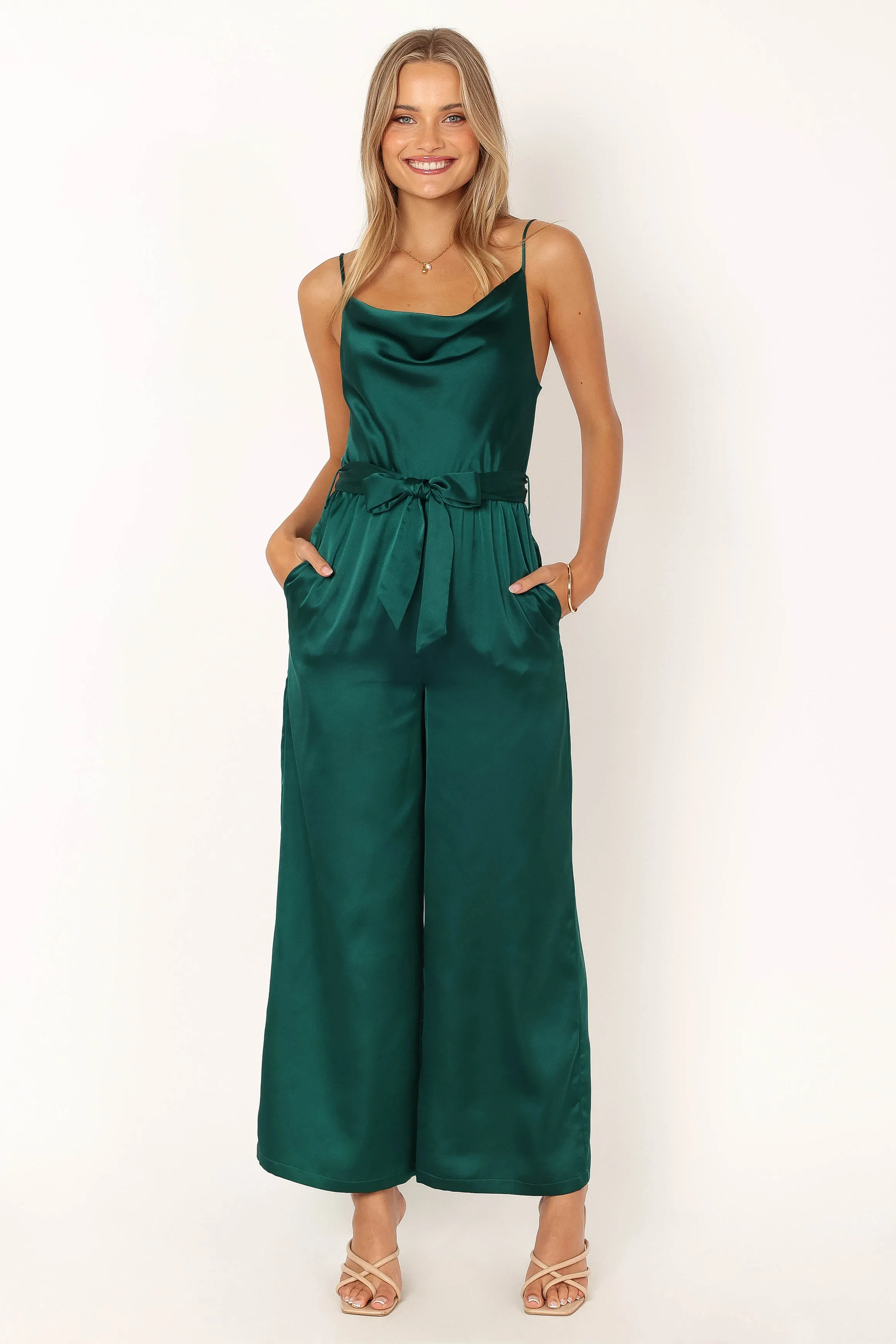 Persia Jumpsuit - Green sold by Petal & Pup