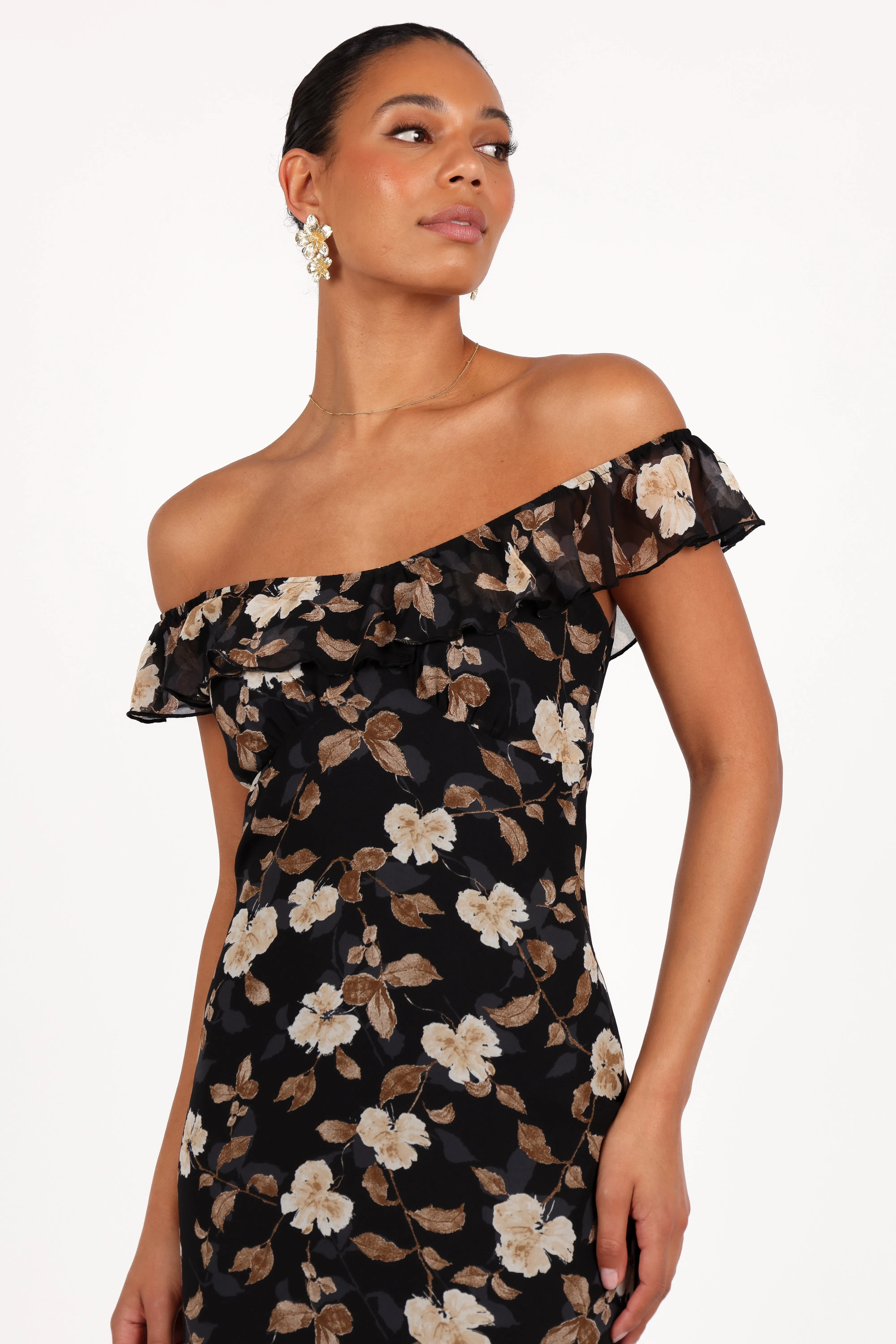 Irelynn Maxi Dress - Black Floral sold by Petal & Pup product image thumbnail 4