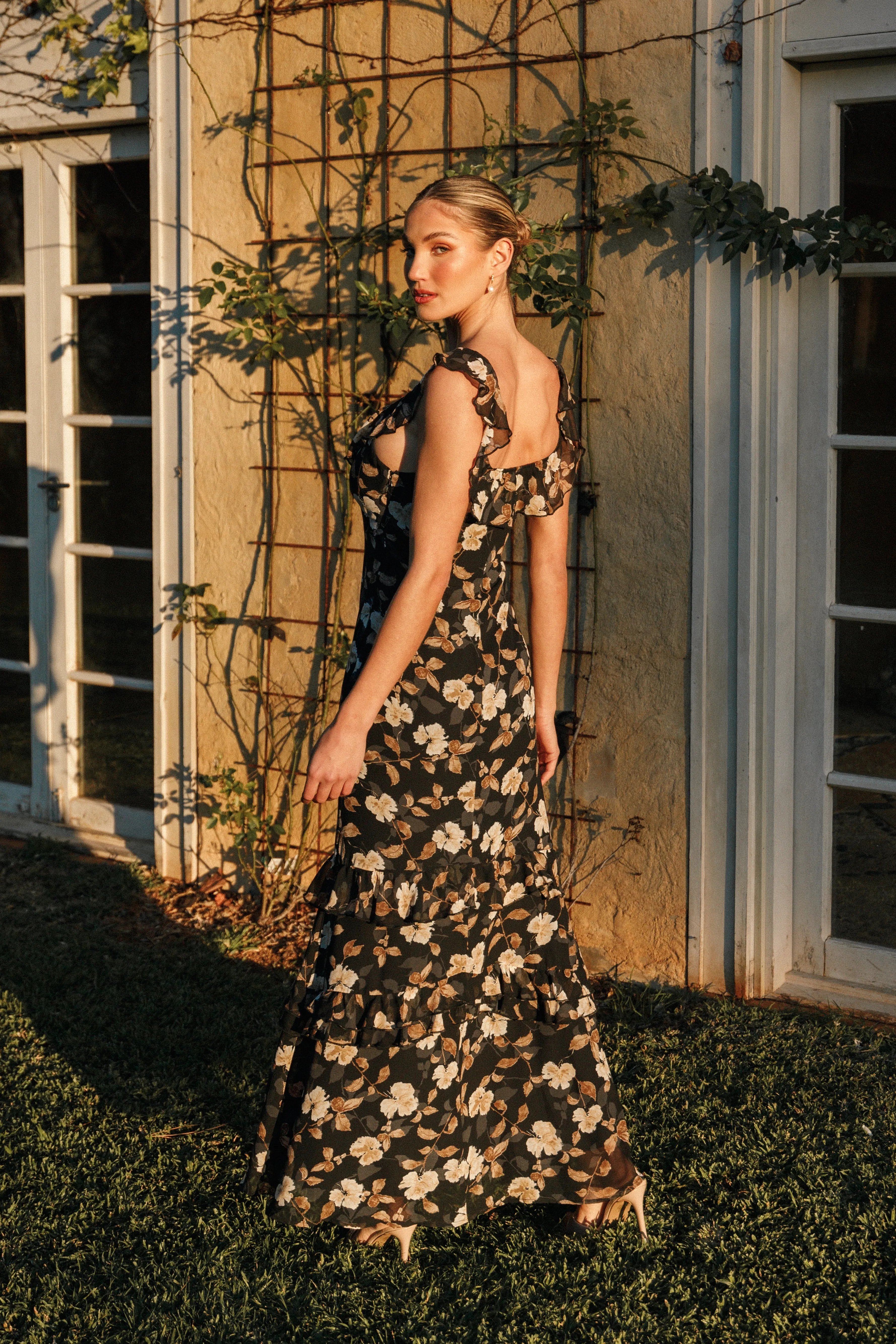 Irelynn Maxi Dress - Black Floral sold by Petal & Pup product image thumbnail 2