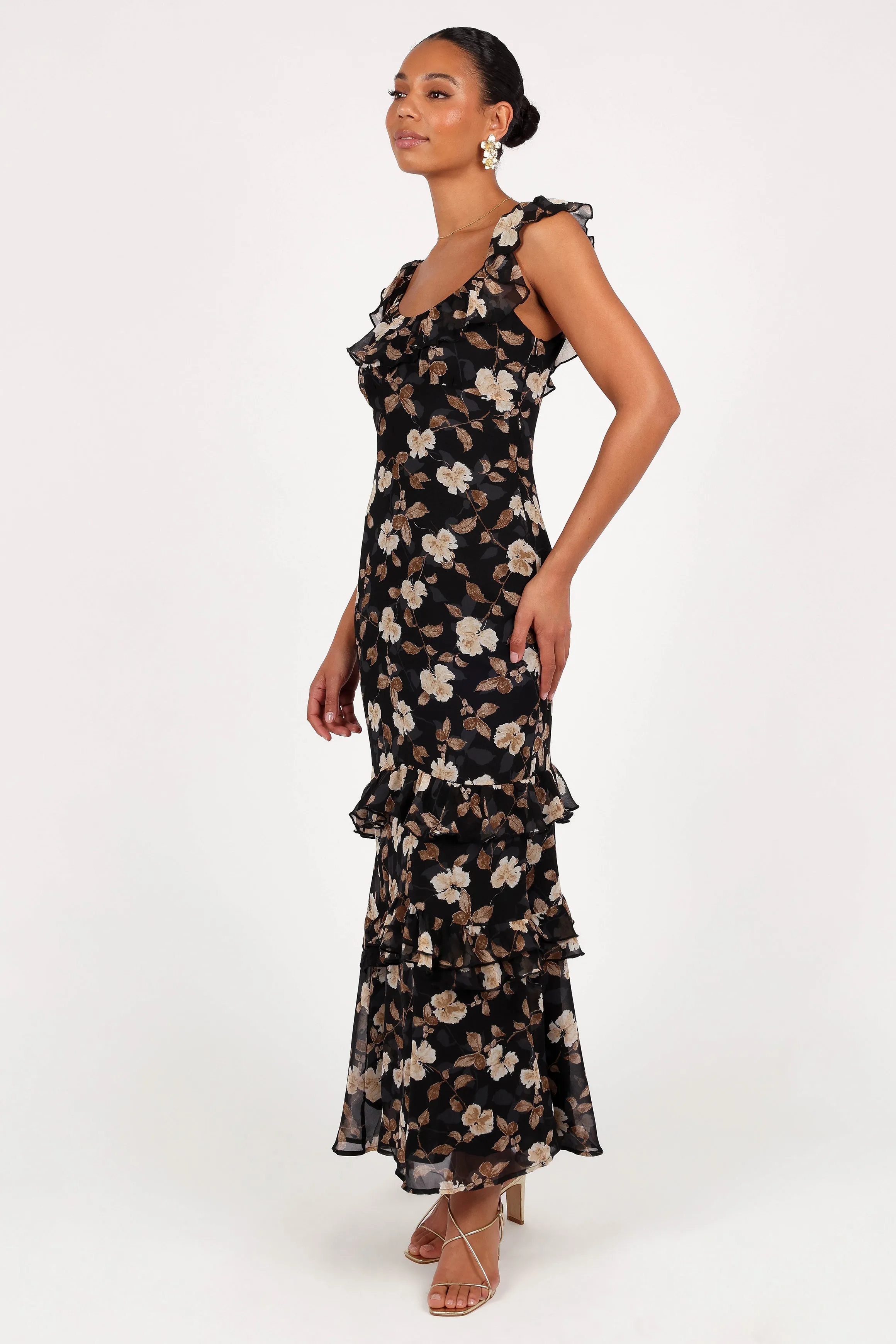 Irelynn Maxi Dress - Black Floral sold by Petal & Pup product image thumbnail 5
