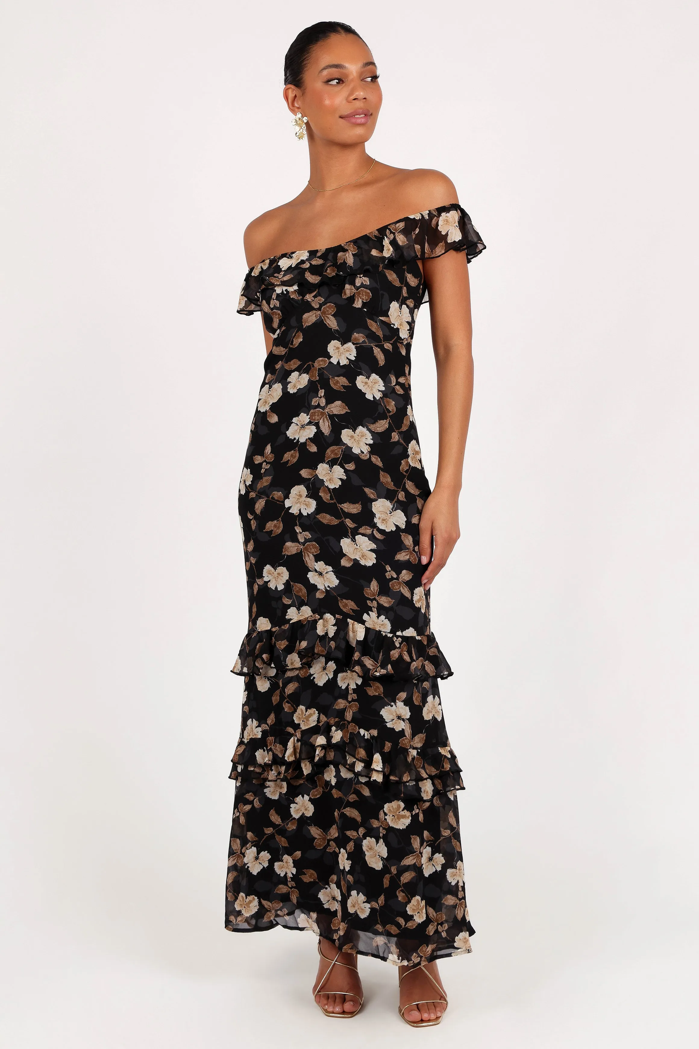 Irelynn Maxi Dress - Black Floral sold by Petal & Pup product image thumbnail 3