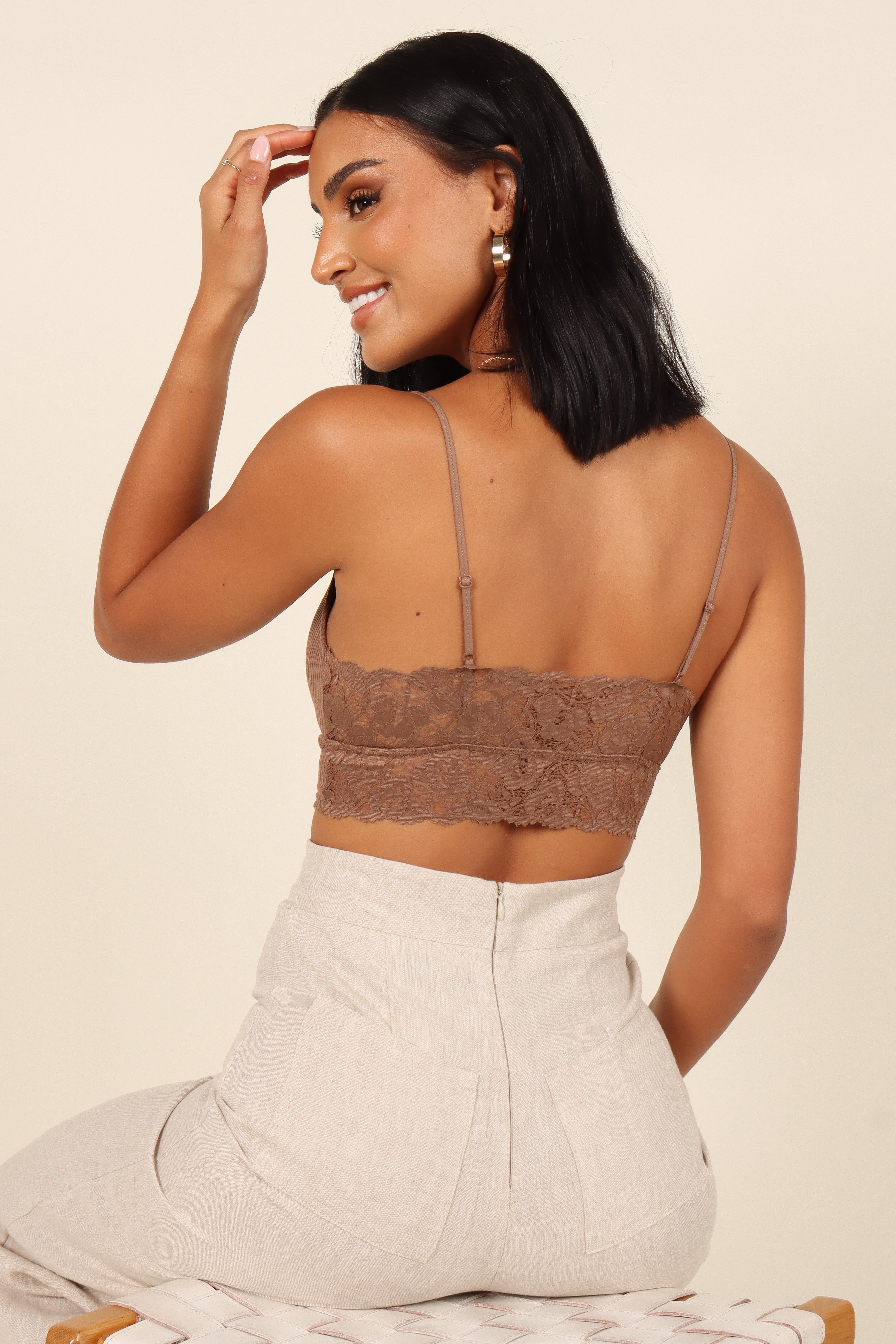 Matteo Lace Bralette - Brown sold by Petal & Pup product image thumbnail 2