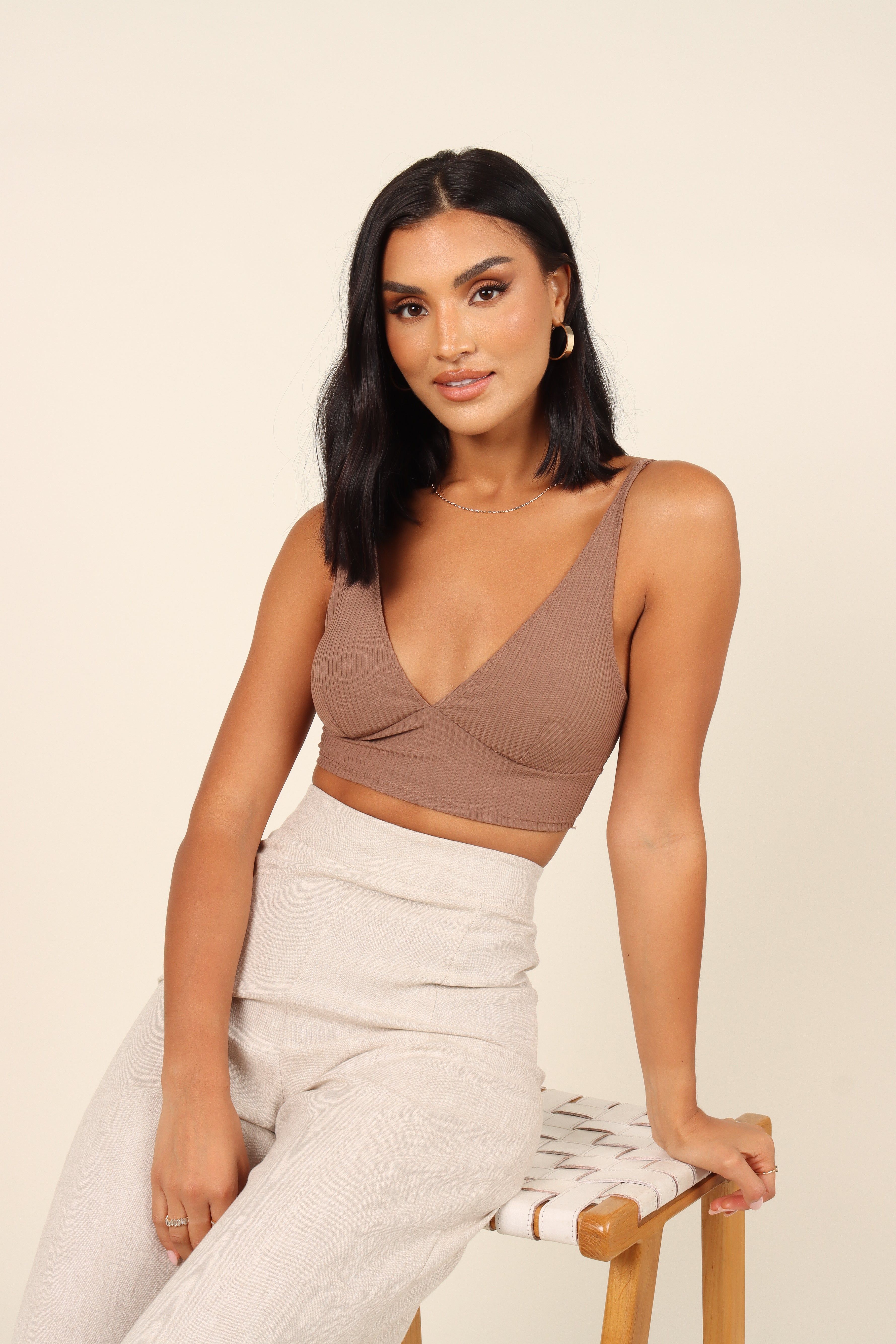 Matteo Lace Bralette - Brown sold by Petal & Pup product image thumbnail 6