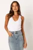 Emily Rib Top - White sold by Petal & Pup