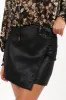Rebecca Faux Leather Mini Skirt - Black sold by Petal & Pup