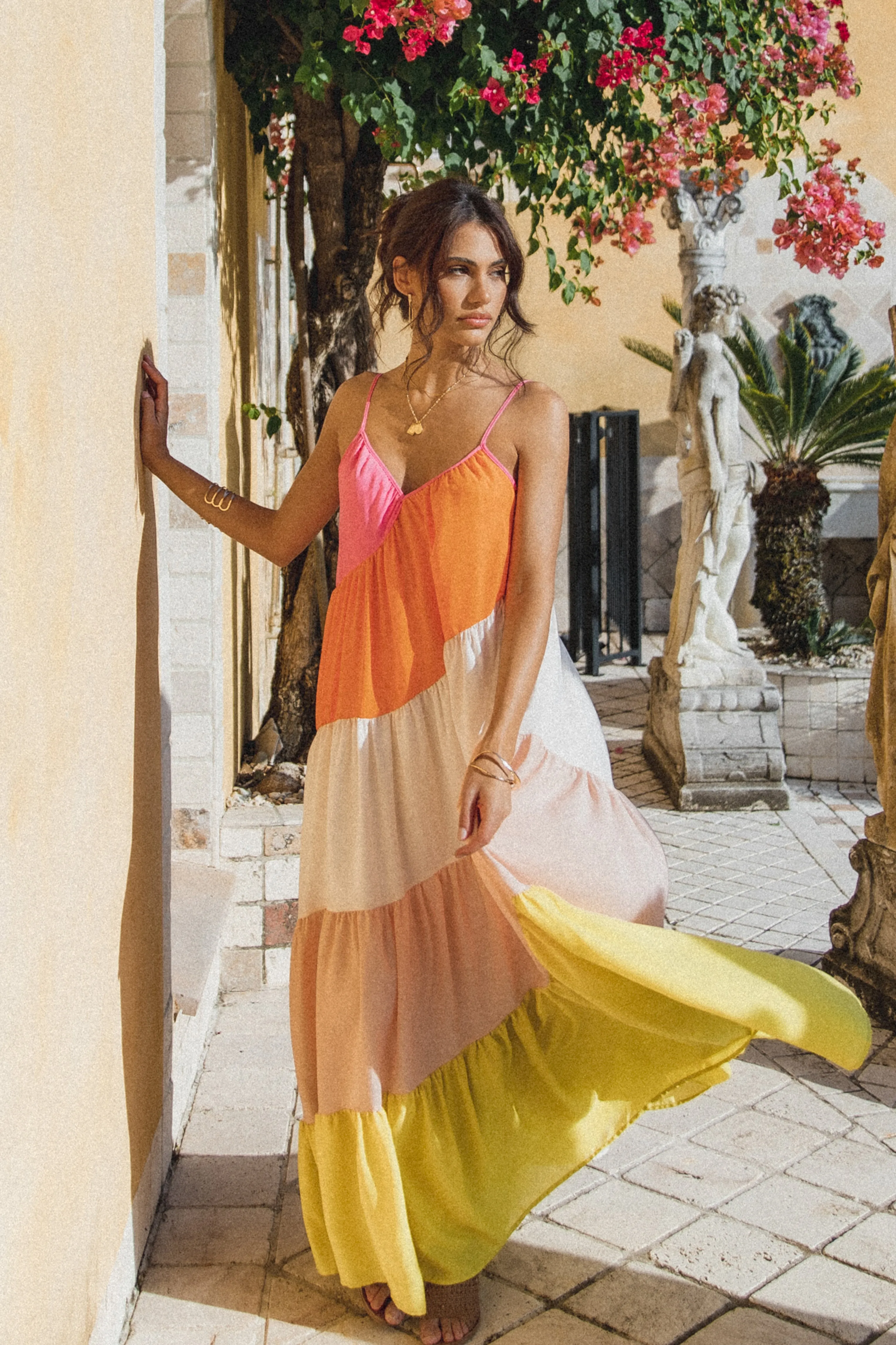 Tallulah Tiered Maxi Dress - Multi sold by Petal & Pup product image thumbnail 2