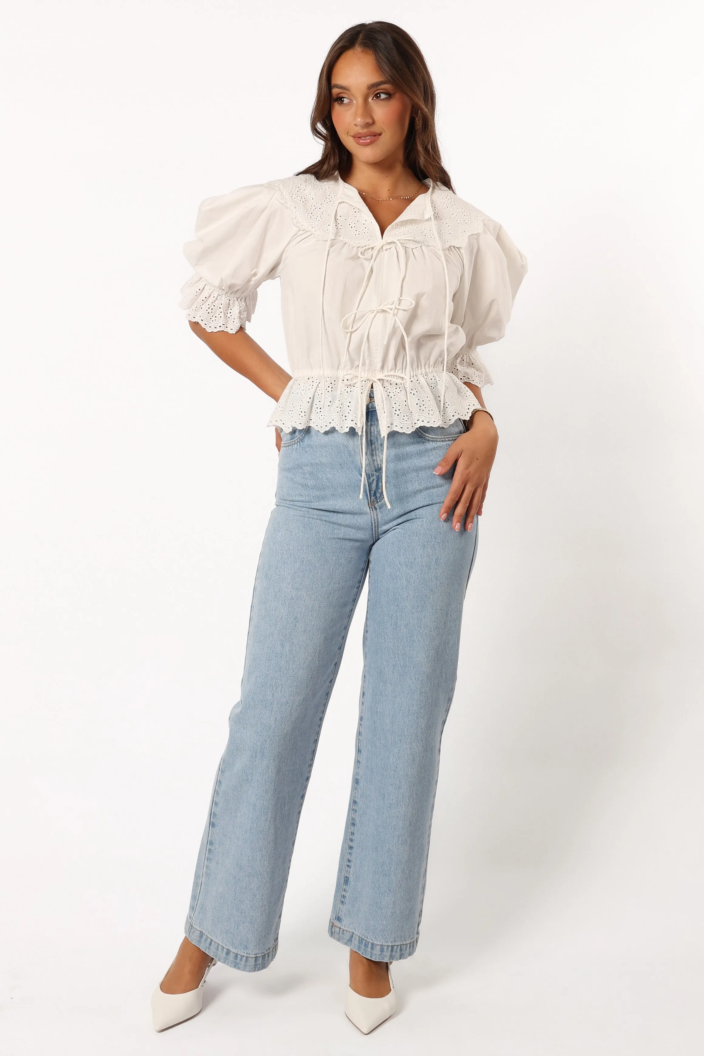 Emi Top - White sold by Petal & Pup product image thumbnail 2