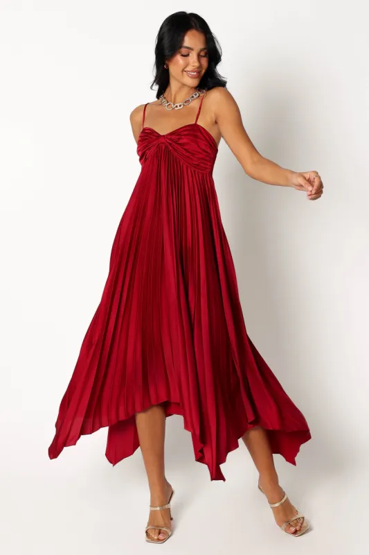 Vikki Dress - Wine sold by Petal & Pup