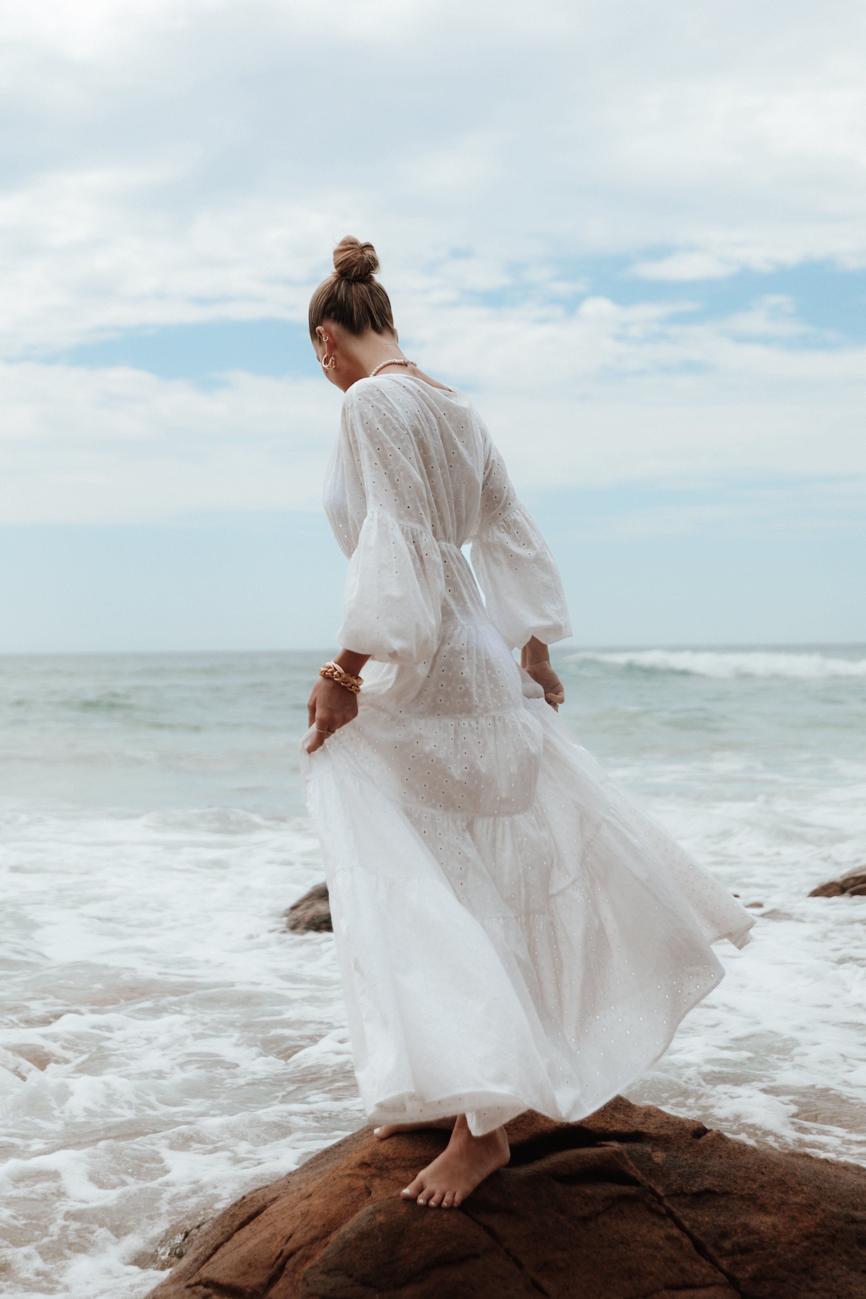 Posy Maxi Dress - White sold by Petal & Pup product image thumbnail 4