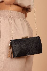 Viva Clutch - Black sold by Petal & Pup