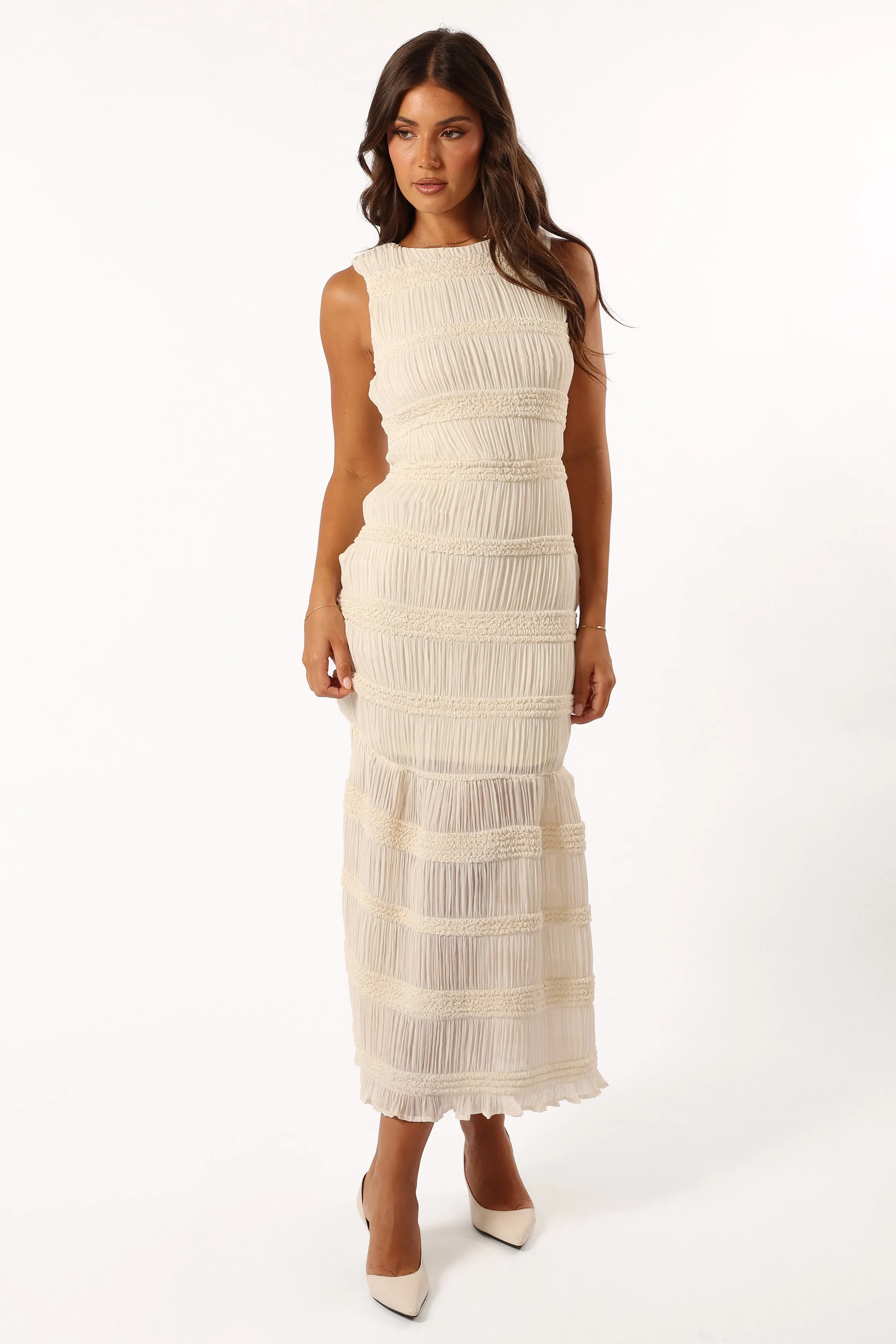 Nelle Midi Dress - White sold by Petal & Pup product image thumbnail 5