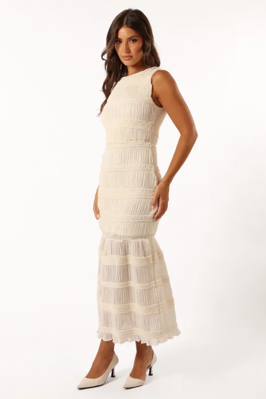 Nelle Midi Dress - White sold by Petal & Pup