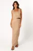Odette Midi Skirt - Camel sold by Petal & Pup