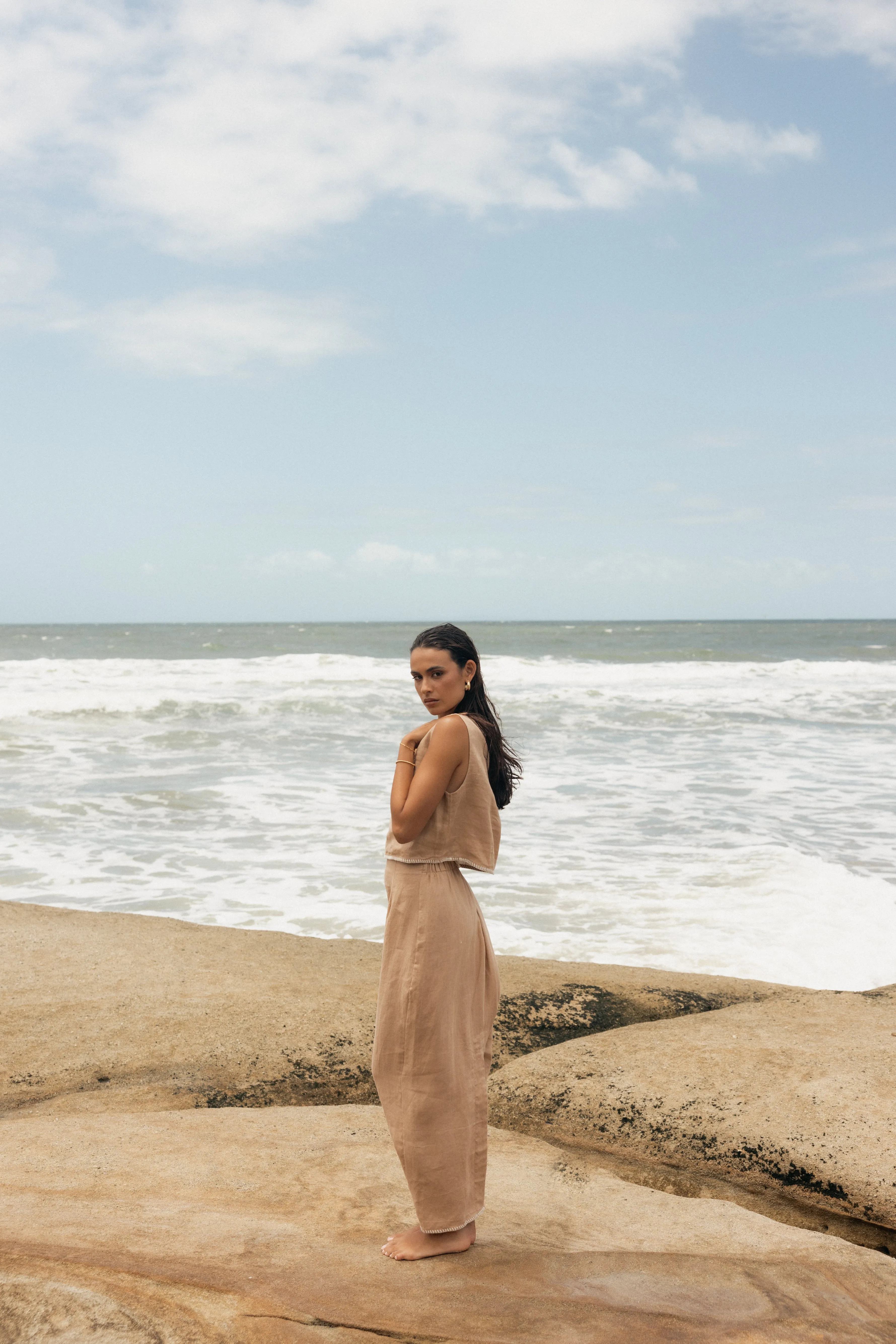 Odette Midi Skirt - Camel sold by Petal & Pup product image thumbnail 2