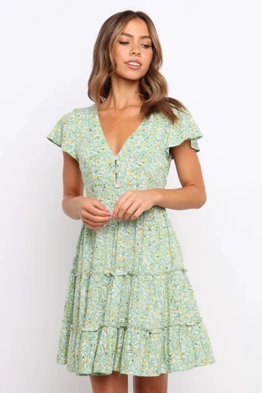 Rosella Dress - Green sold by Petal & Pup