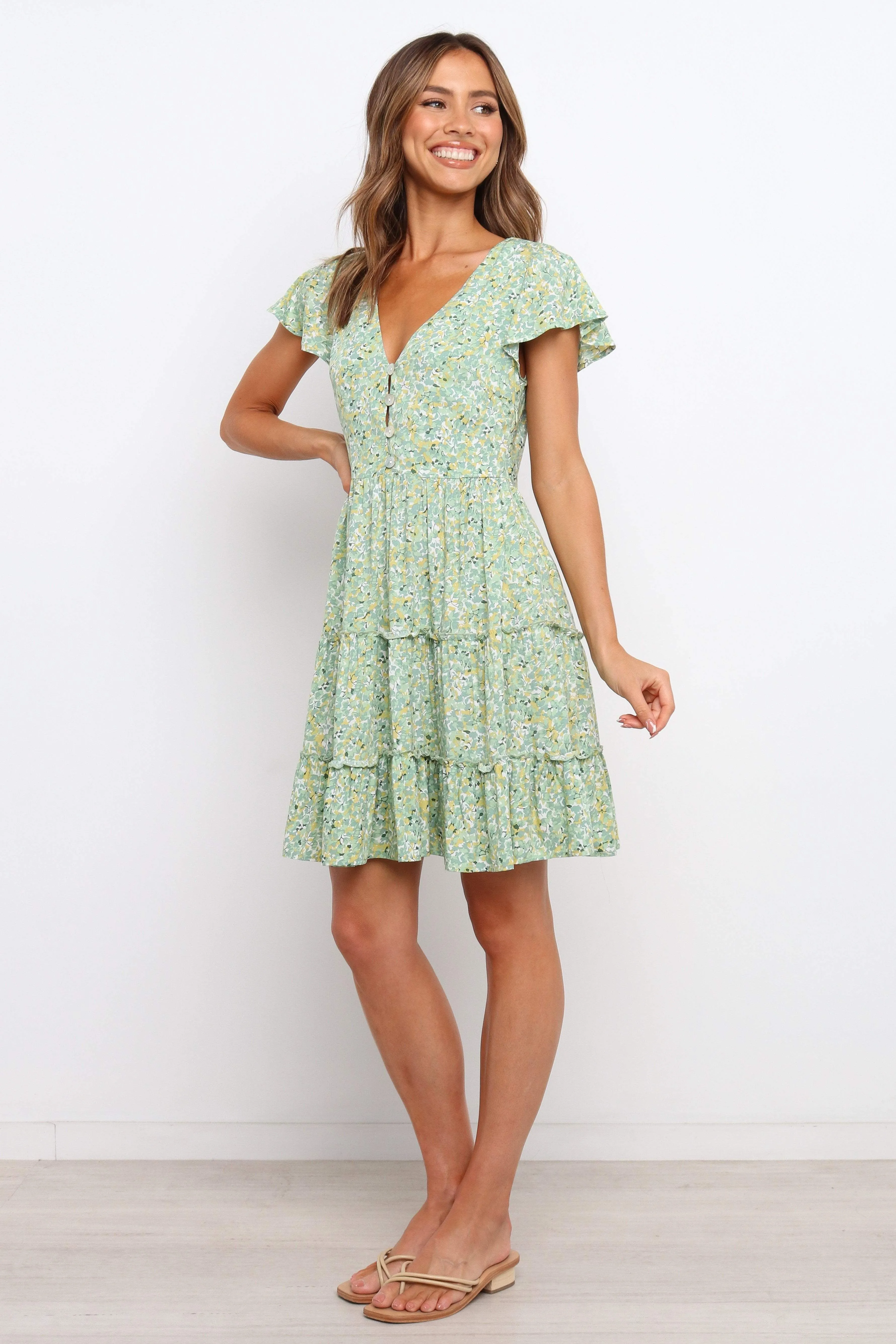 Rosella Dress - Green sold by Petal & Pup product image thumbnail 5