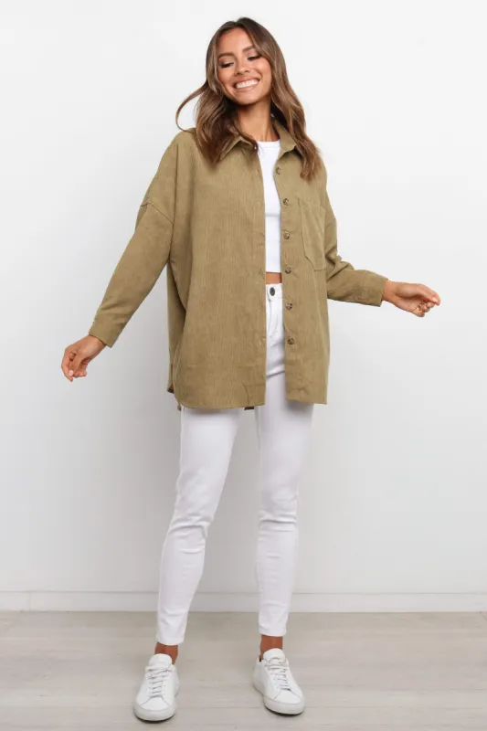 Dahna Jacket - Olive sold by Petal & Pup