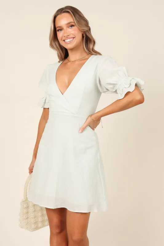 Amina Dress - Dusty Blue made by Petal & Pup