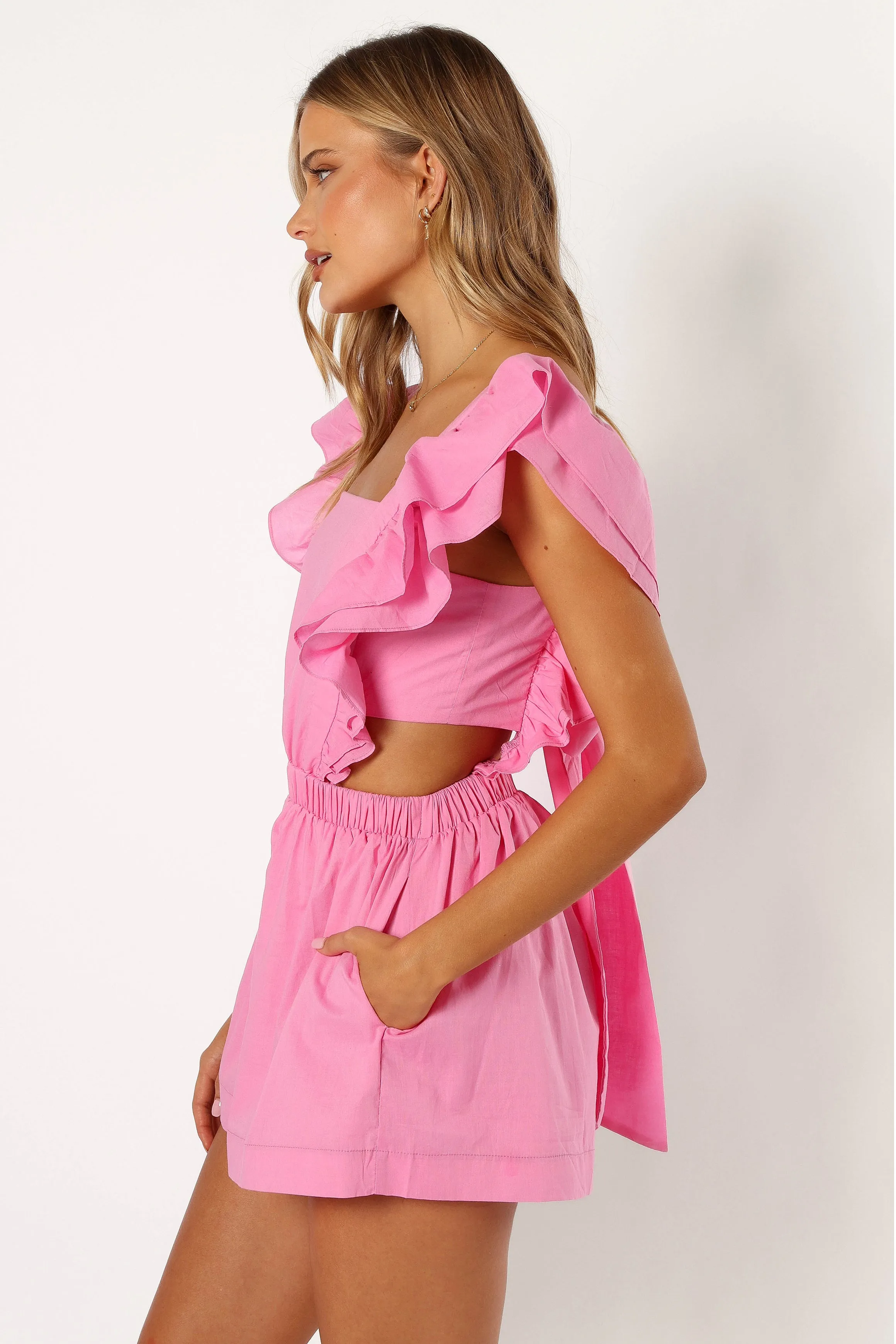 Tori Romper - Candy Pink sold by Petal & Pup product image thumbnail 3
