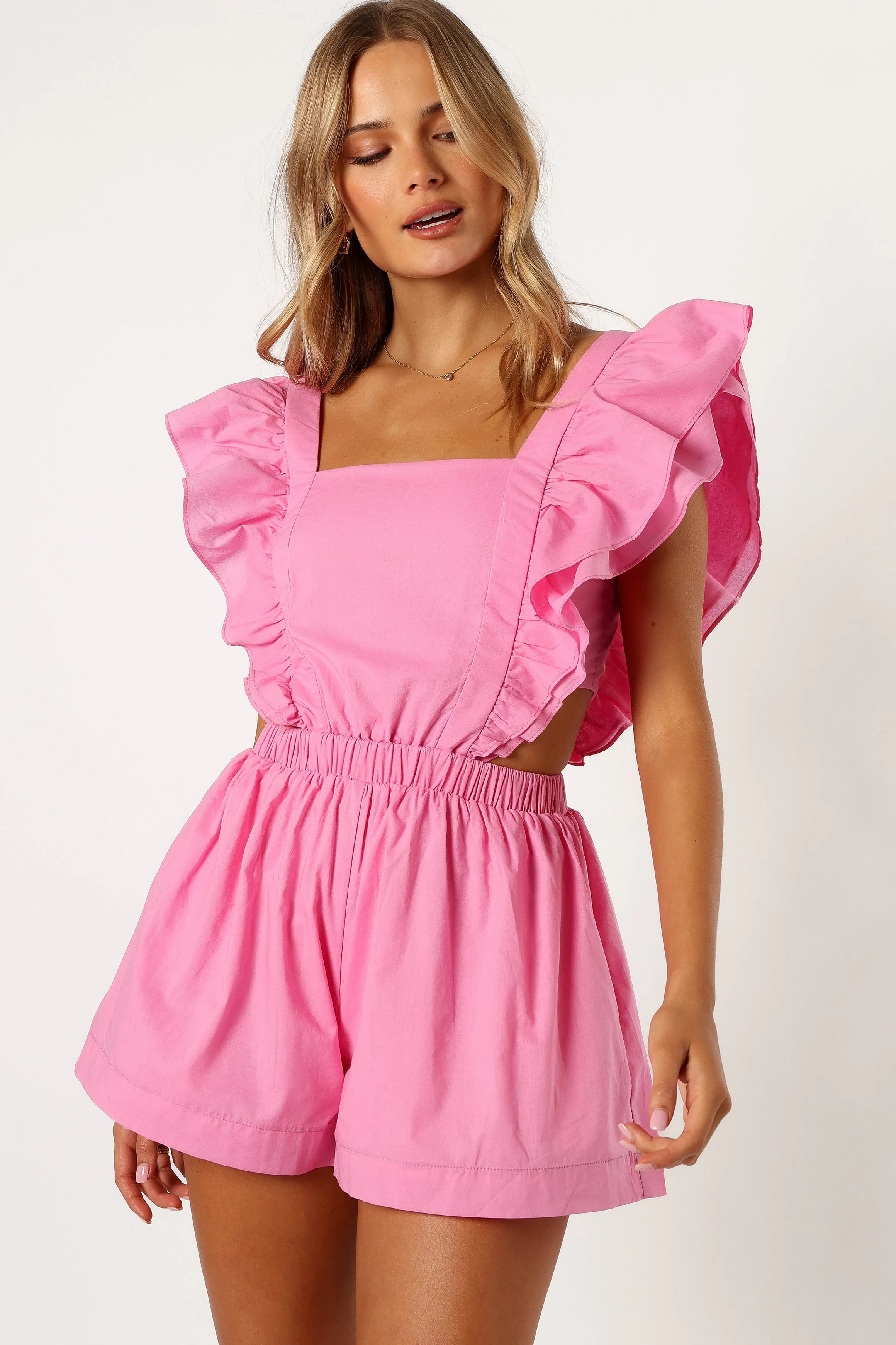 Tori Romper - Candy Pink sold by Petal & Pup