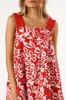 Elena Mini Dress - Red Floral sold by Petal & Pup