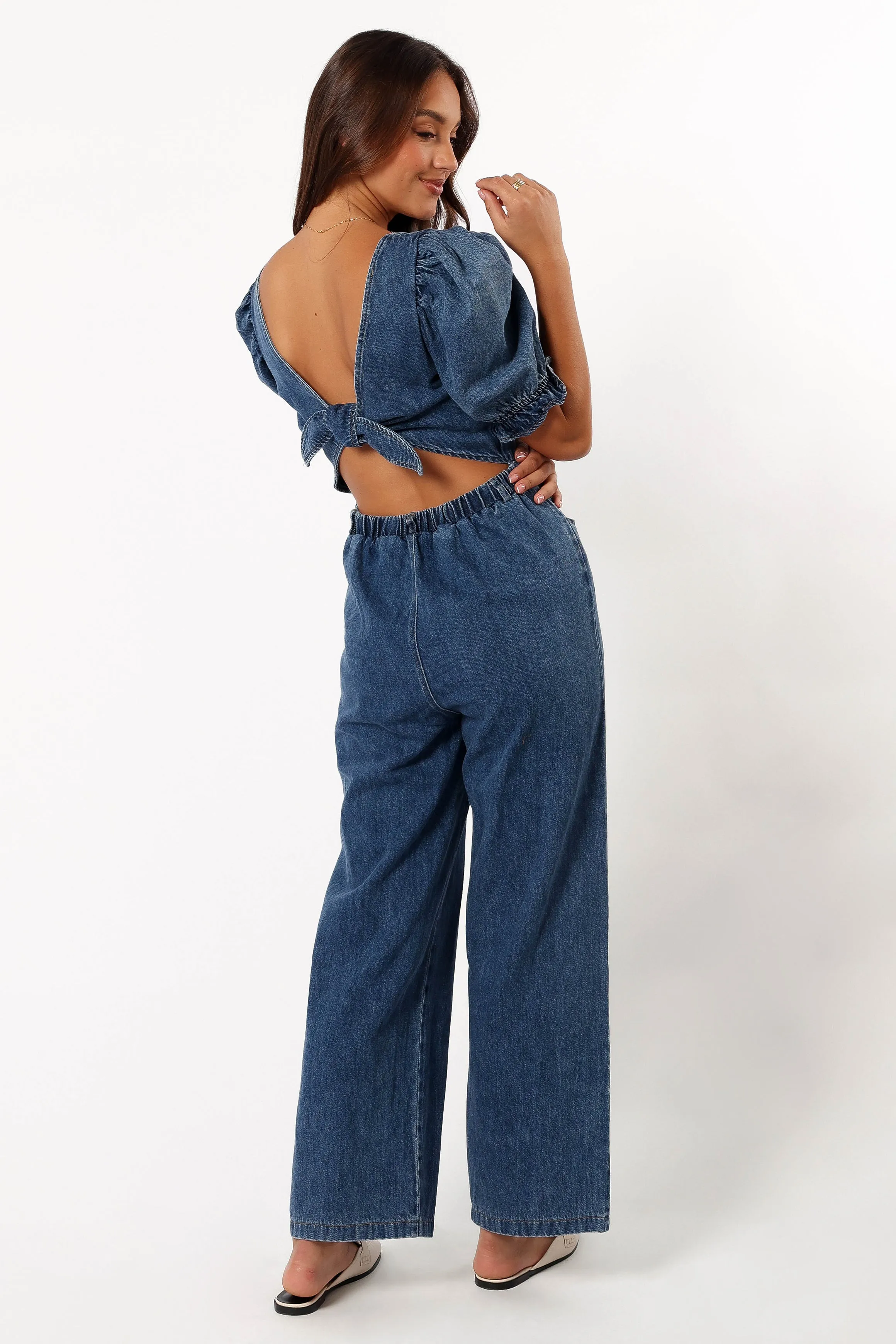 Krissy Jumpsuit - Denim sold by Petal & Pup