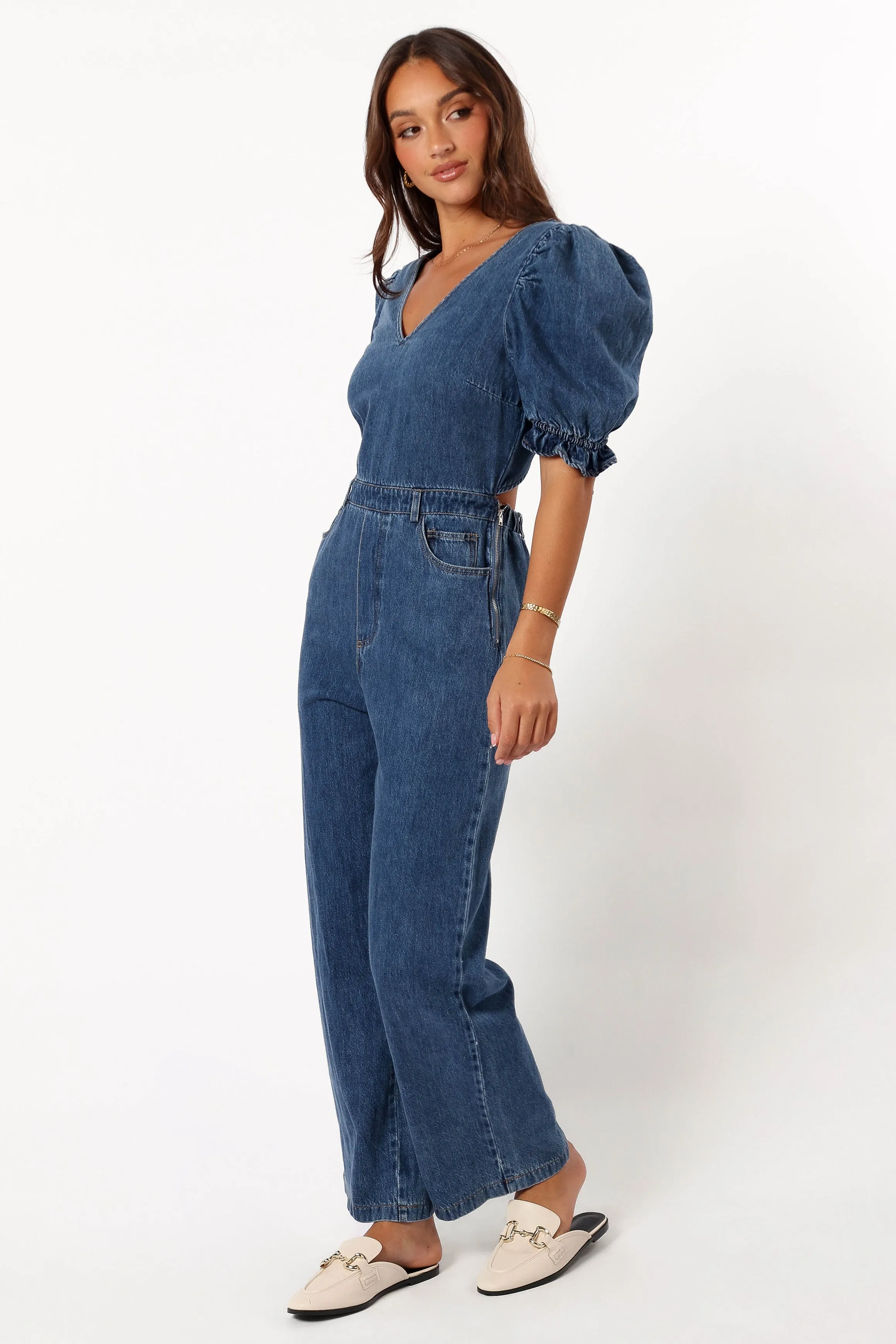 Krissy Jumpsuit - Denim sold by Petal & Pup product image thumbnail 4