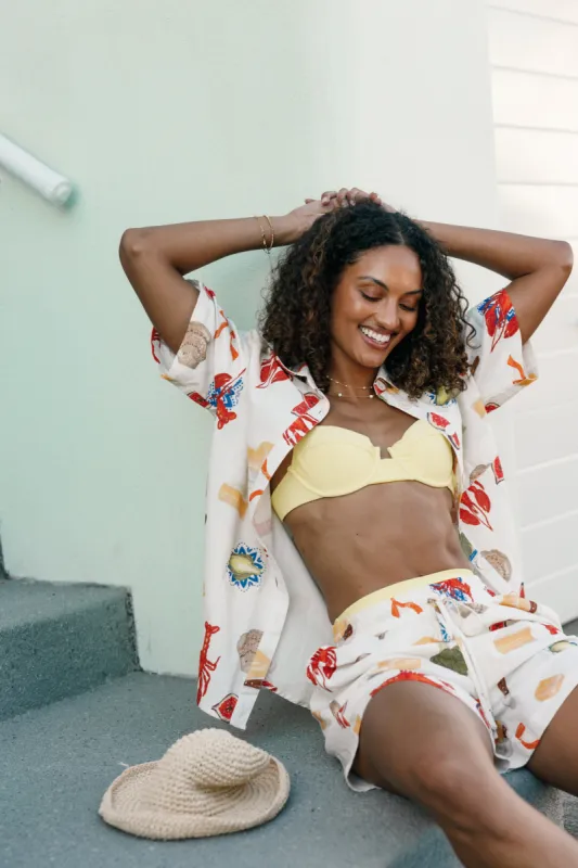 Hampton Top - Cream Multi sold by Petal & Pup