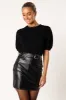 Serena Mini Skirt - Black sold by Petal & Pup