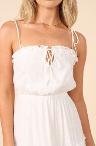 Marta Mini Dress - White sold by Petal & Pup