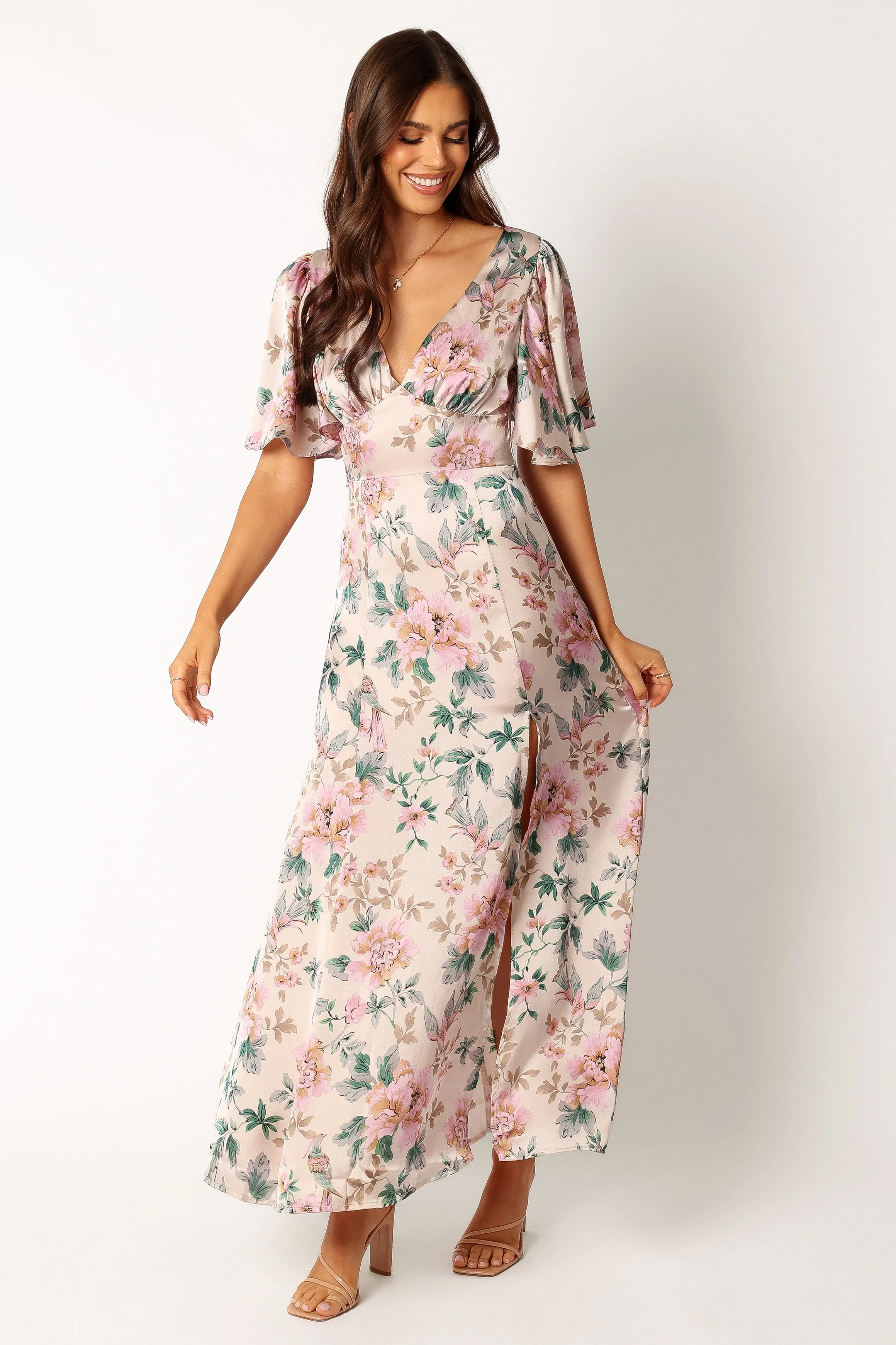 Casper Maxi Dress - Ecru Pink sold by Petal & Pup product image thumbnail 3