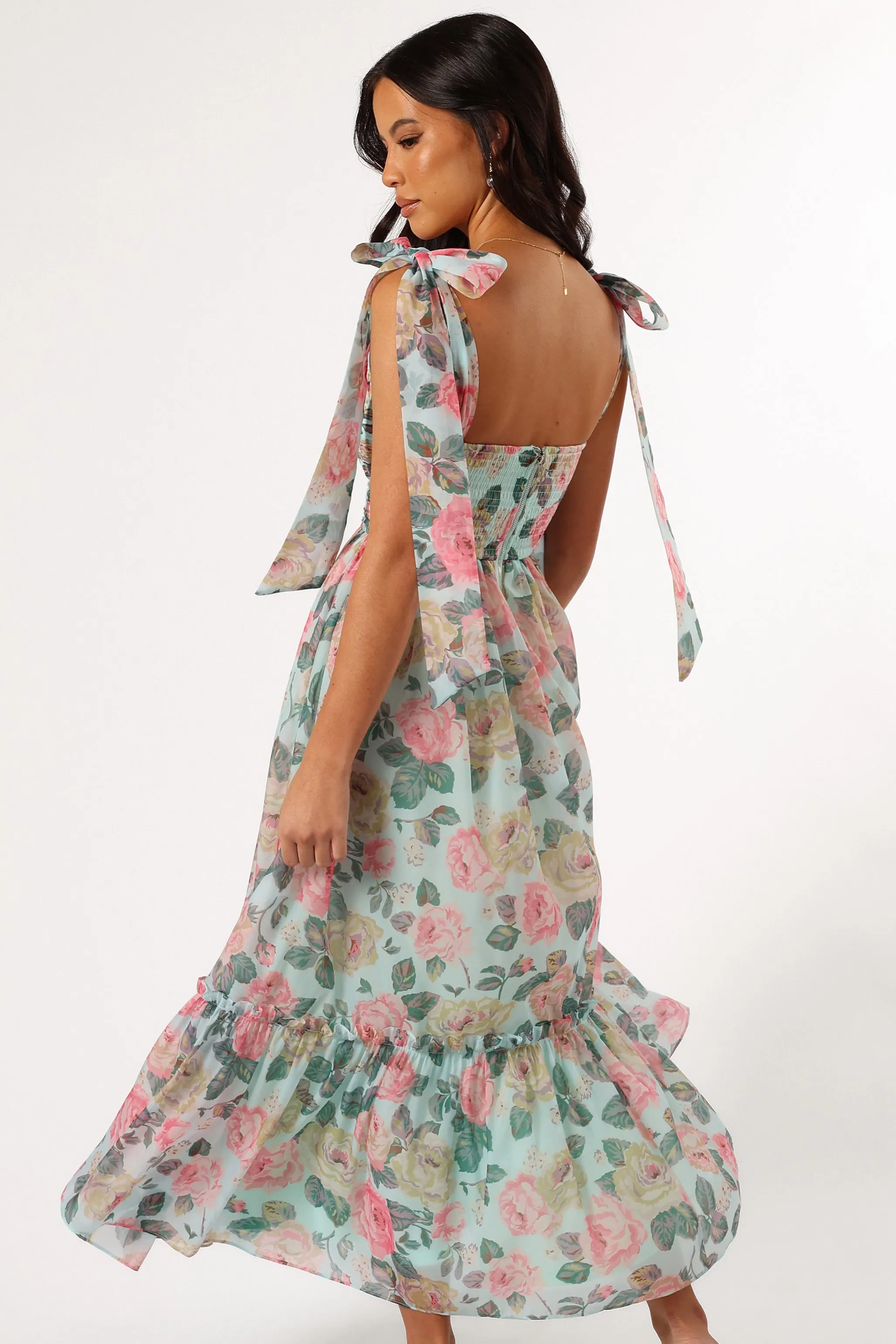 Floret Midi Dress - Blue Multi sold by Petal & Pup product image thumbnail 3