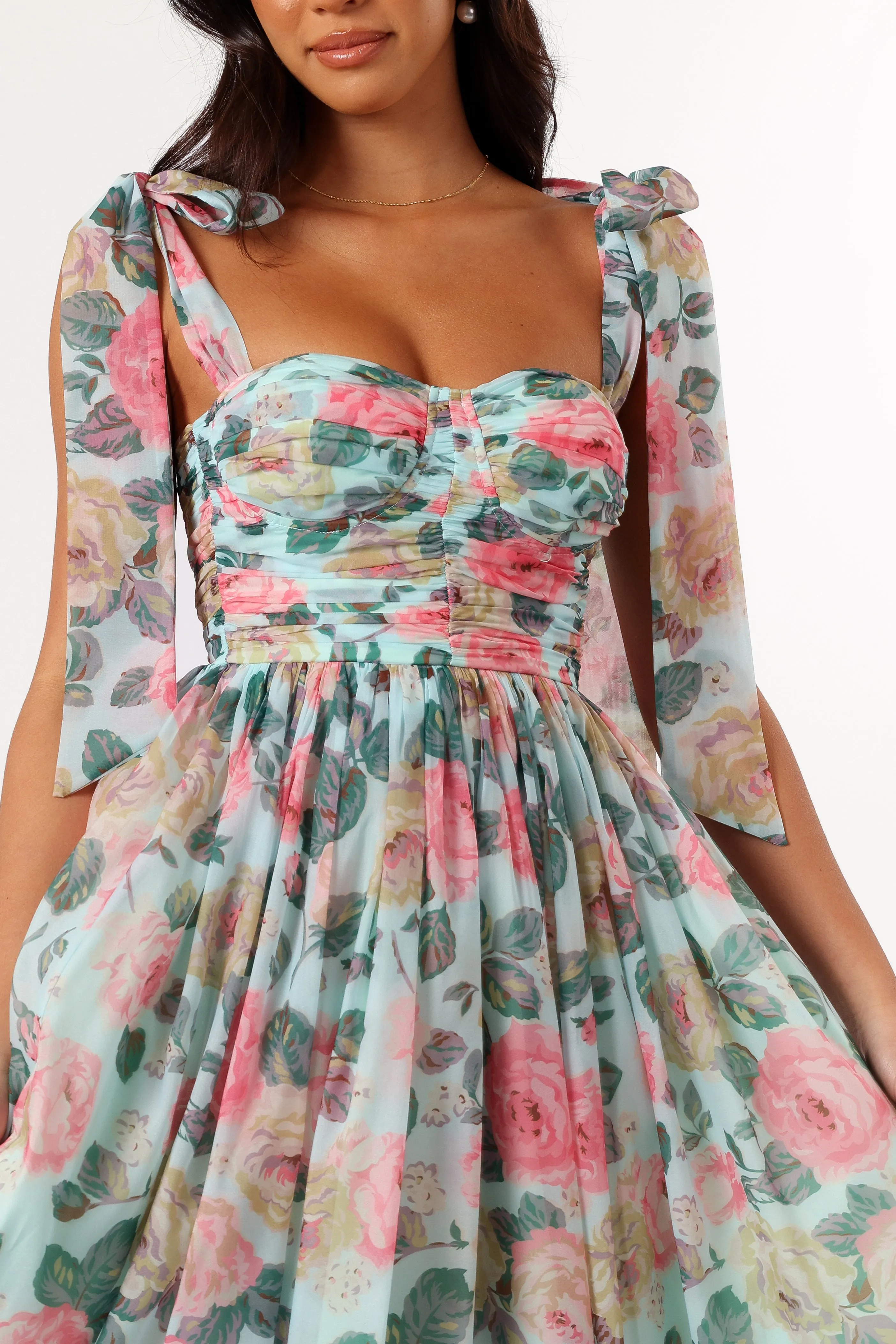 Floret Midi Dress - Blue Multi sold by Petal & Pup product image thumbnail 5