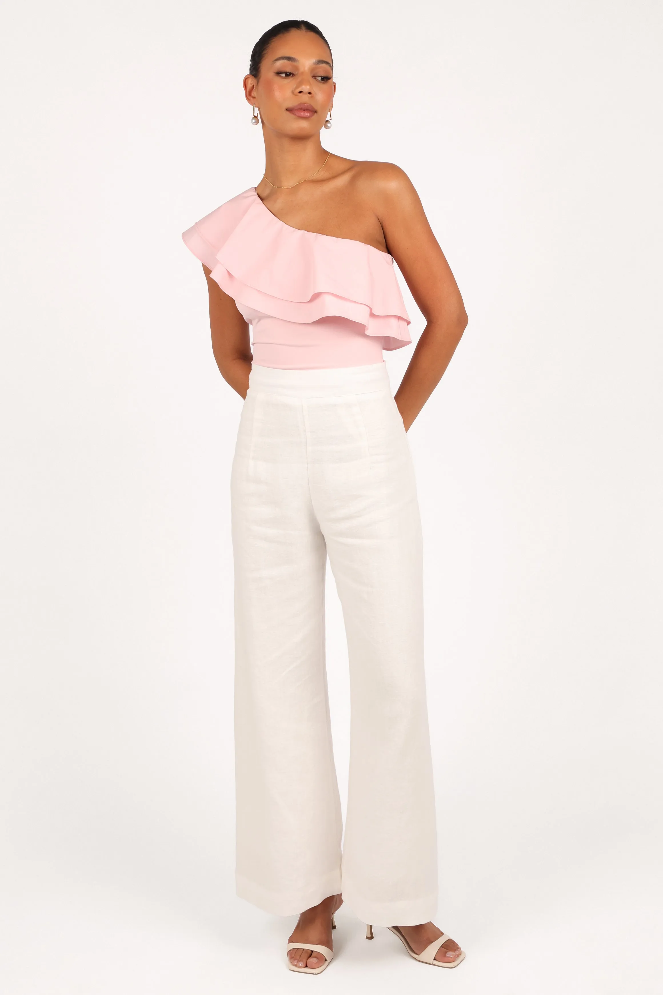 Kate One Shoulder Top - Petal Pink sold by Petal & Pup product image thumbnail 4