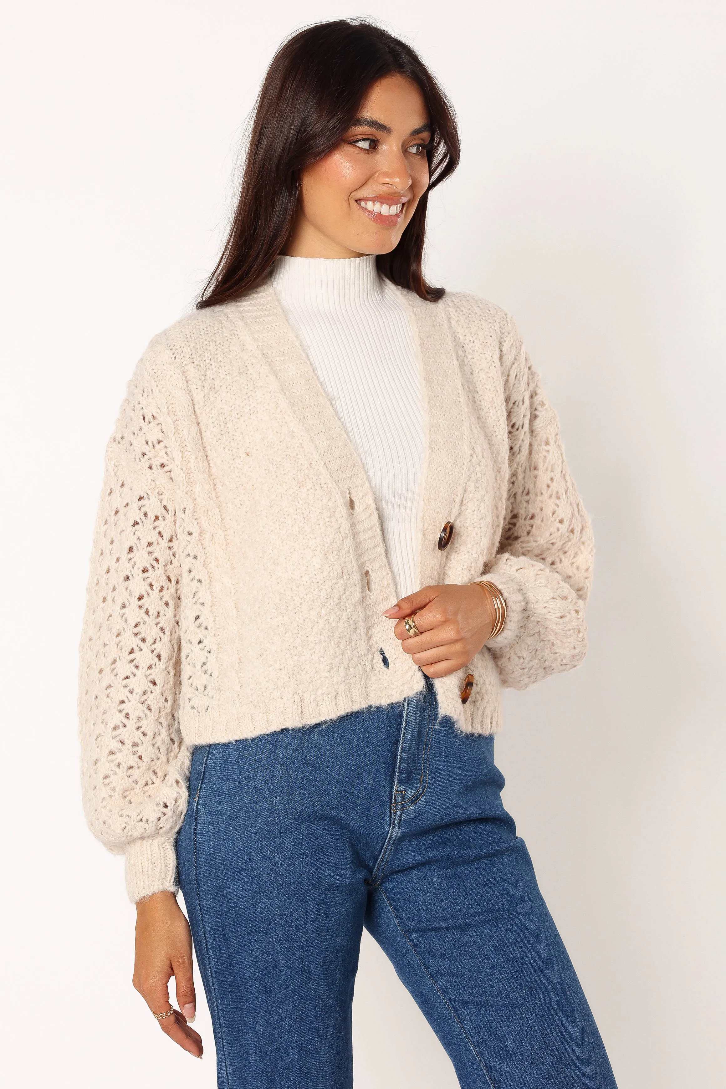 Blakey Cardigan - Cream sold by Petal & Pup product image thumbnail 5
