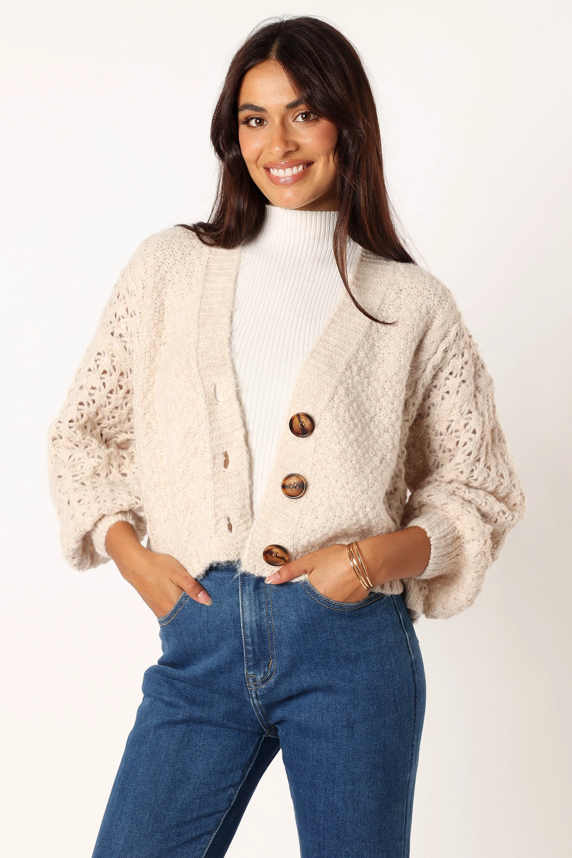 Blakey Cardigan - Cream sold by Petal & Pup product image thumbnail 2