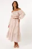Emilia Midi Skirt - Beige Ivory sold by Petal & Pup