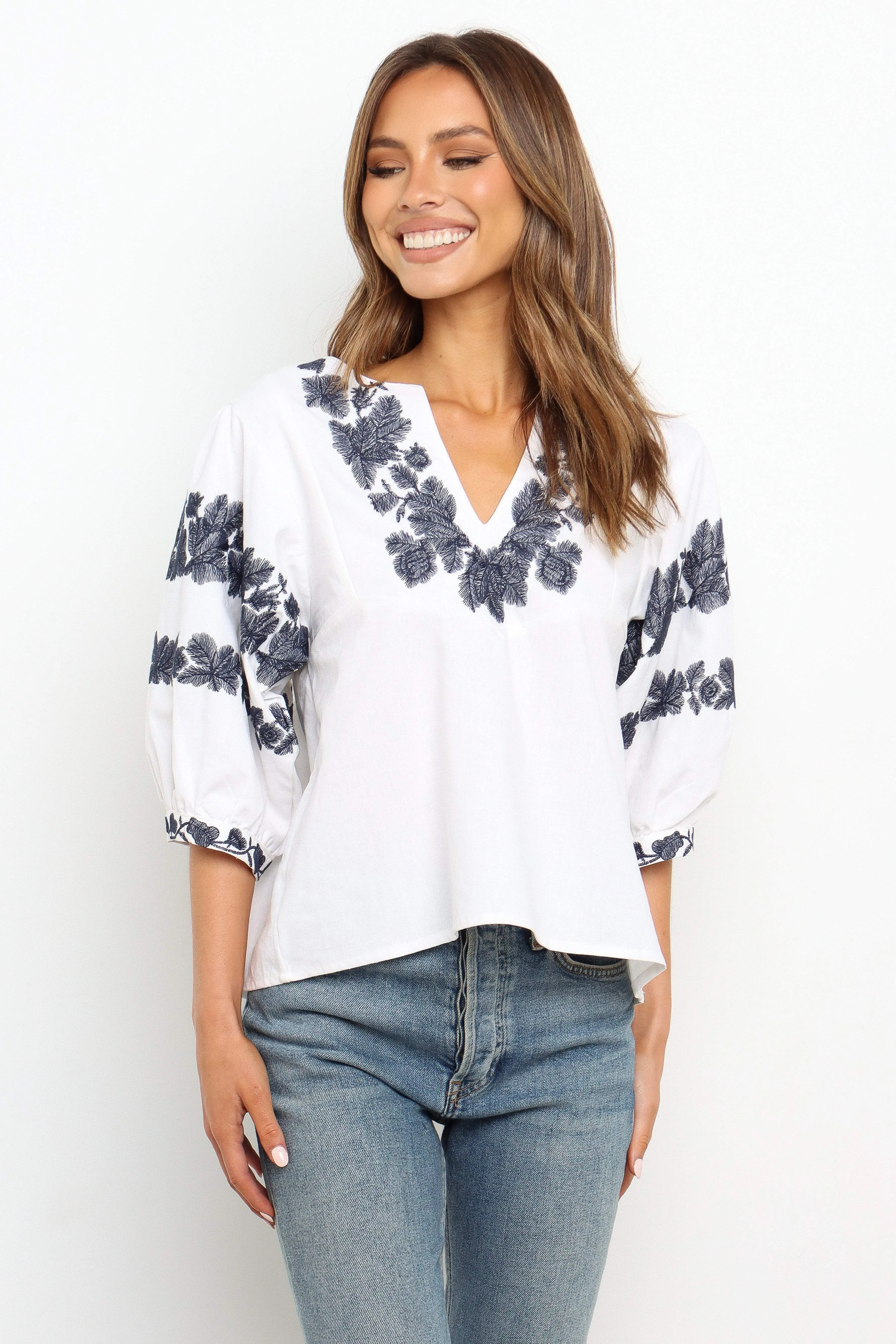 Kyah Top - White sold by Petal & Pup