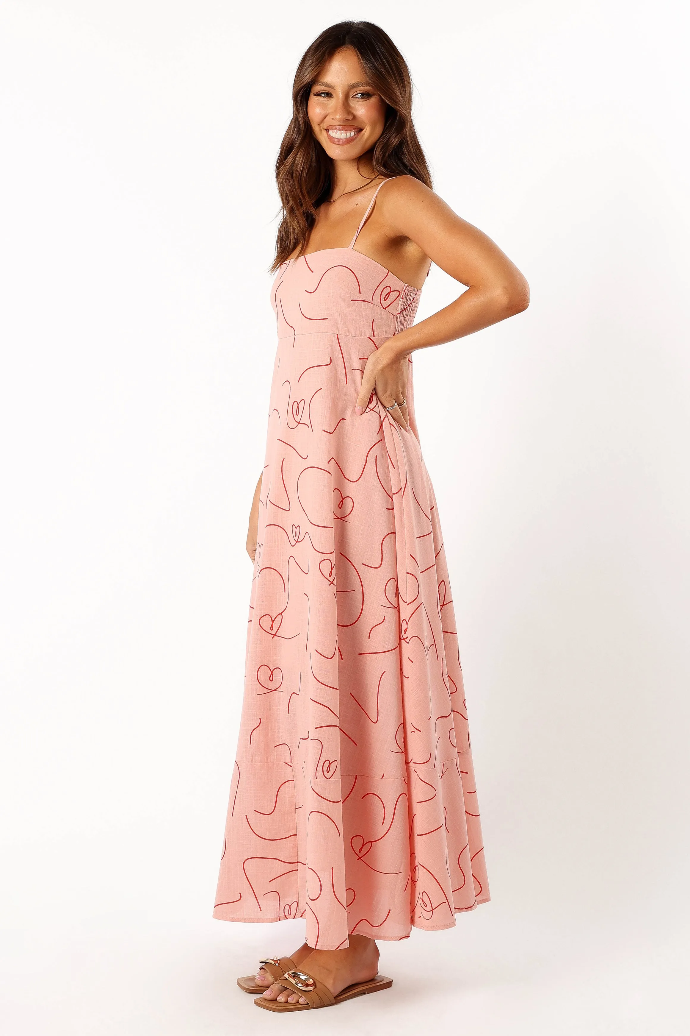 Brea Maxi Dress - Pink Swirl sold by Petal & Pup product image thumbnail 4
