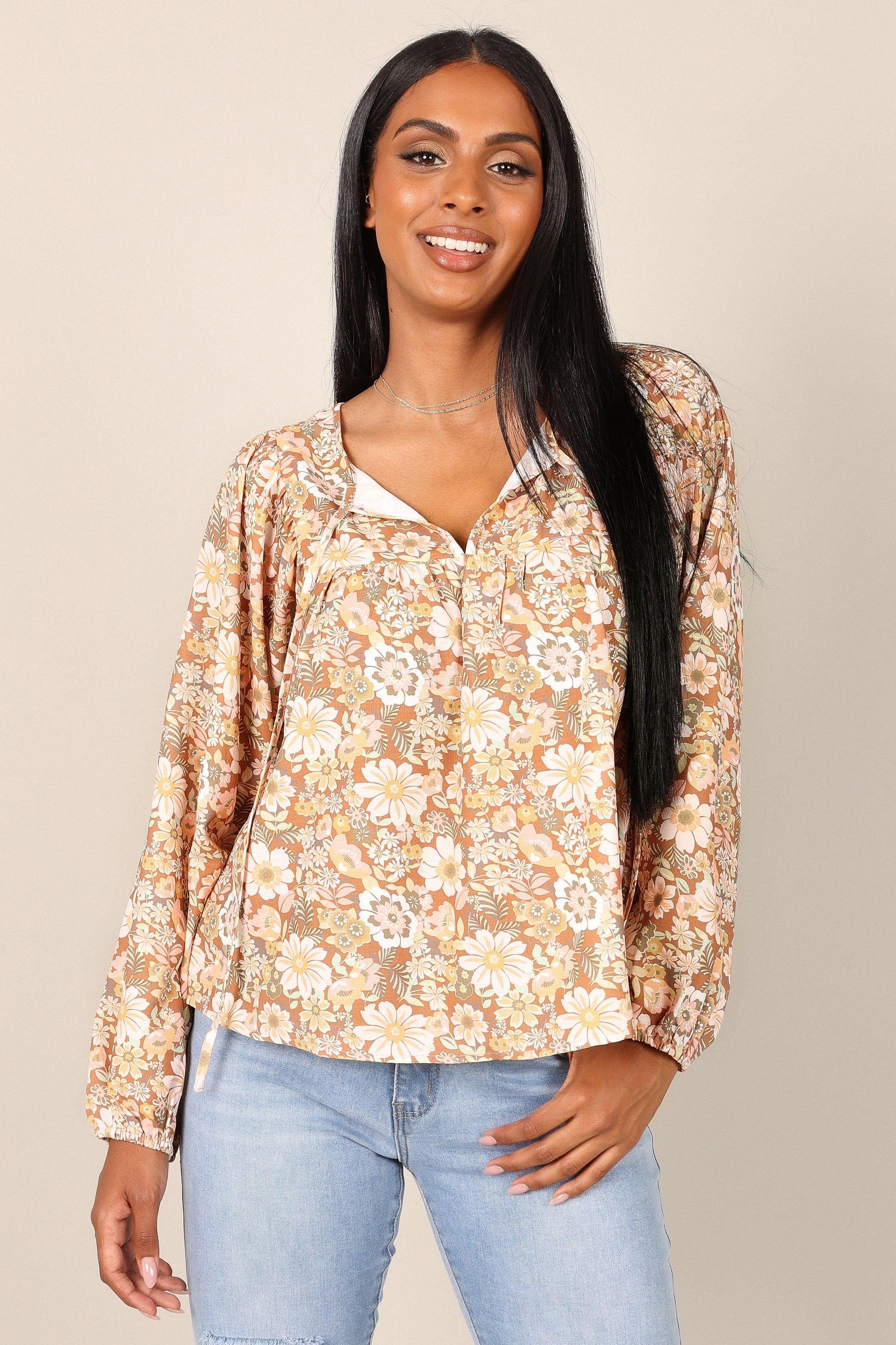 Annalise Top - Brown sold by Petal & Pup