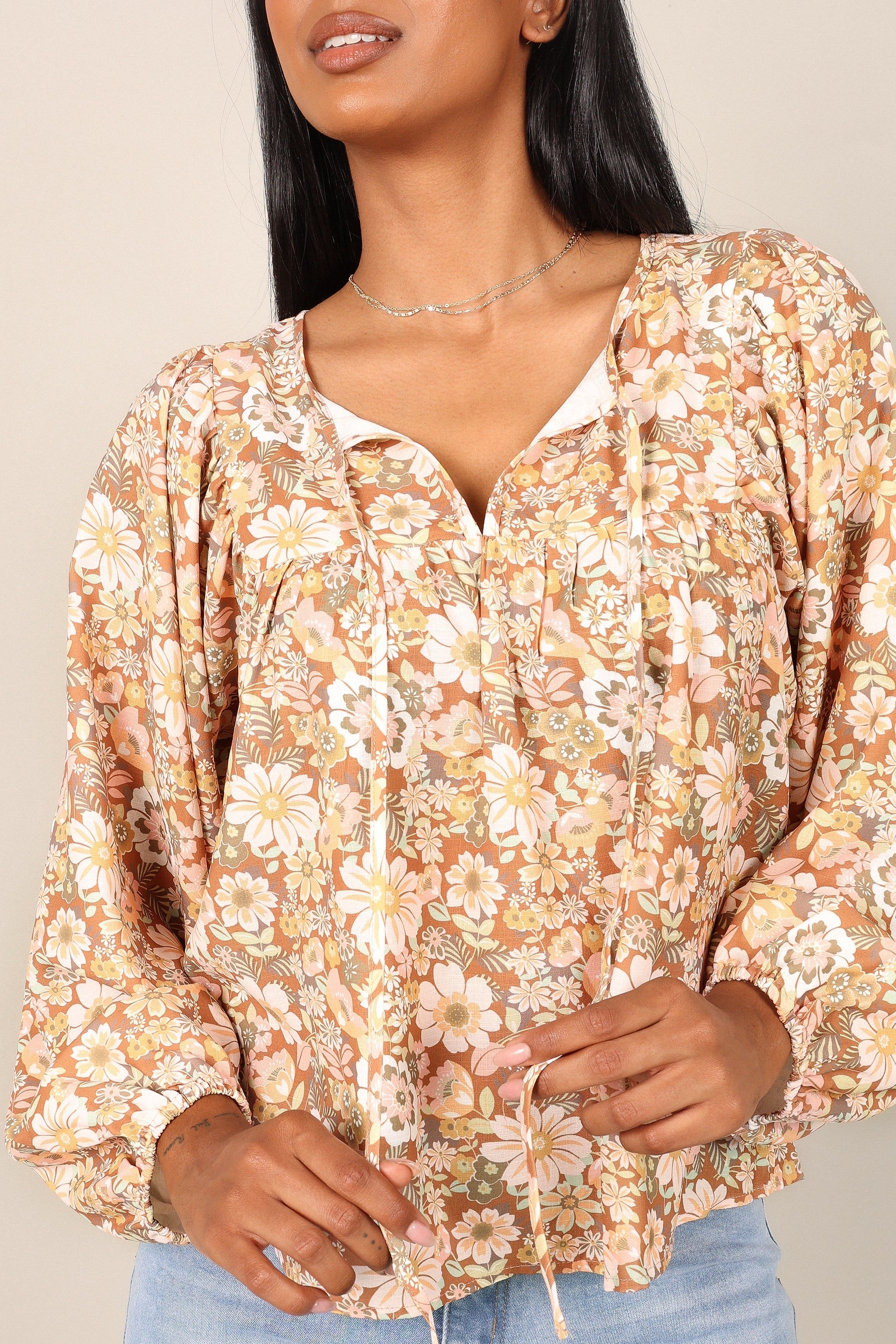 Annalise Top - Brown sold by Petal & Pup product image thumbnail 4