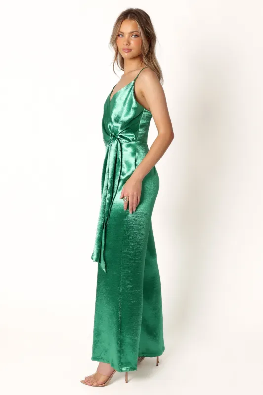 Jessica Jumpsuit - Emerald sold by Petal & Pup