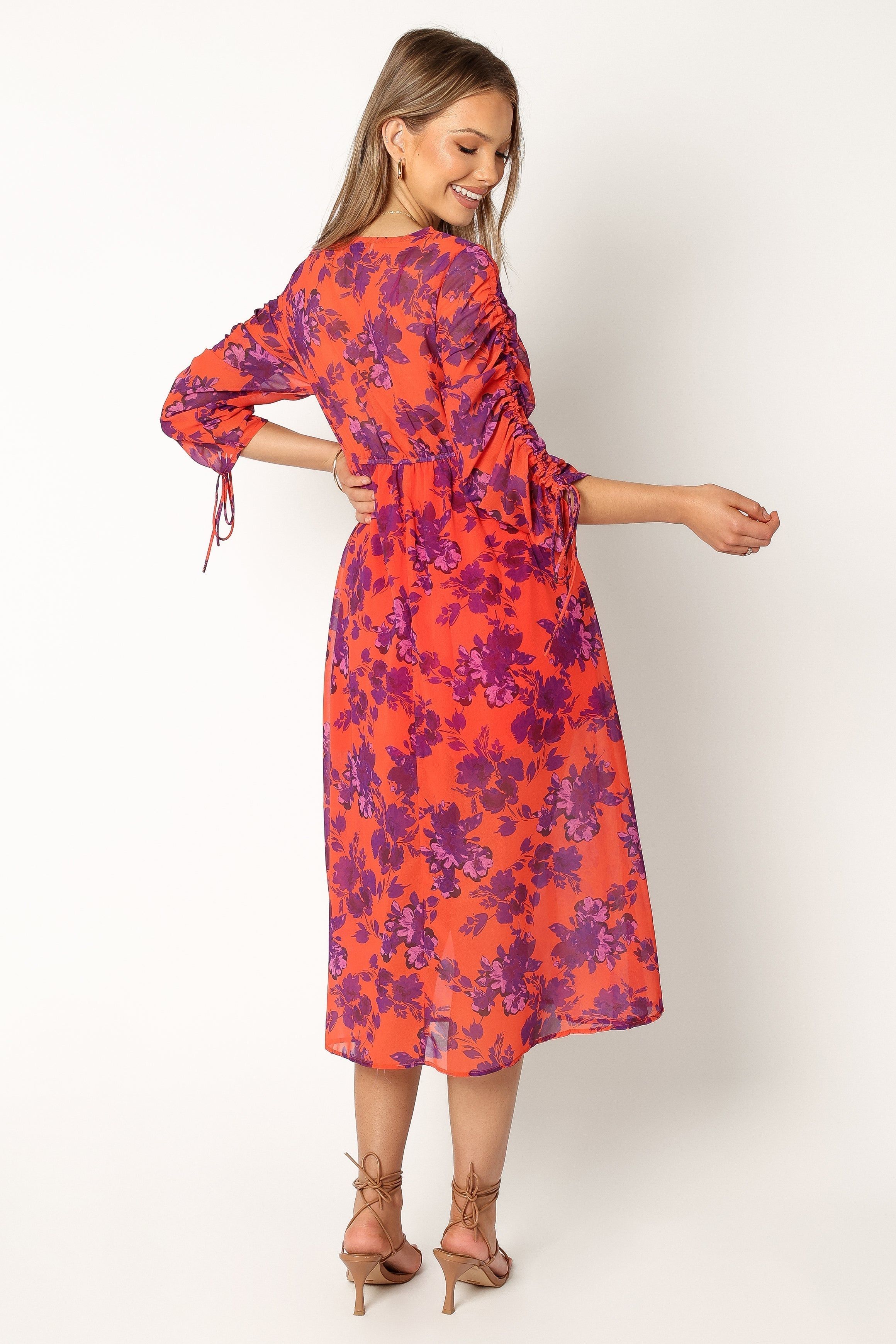 Hallie Midi Dress - Red Wine sold by Petal & Pup product image thumbnail 4