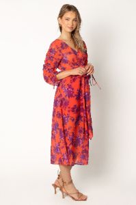 Hallie Midi Dress - Red Wine sold by Petal & Pup