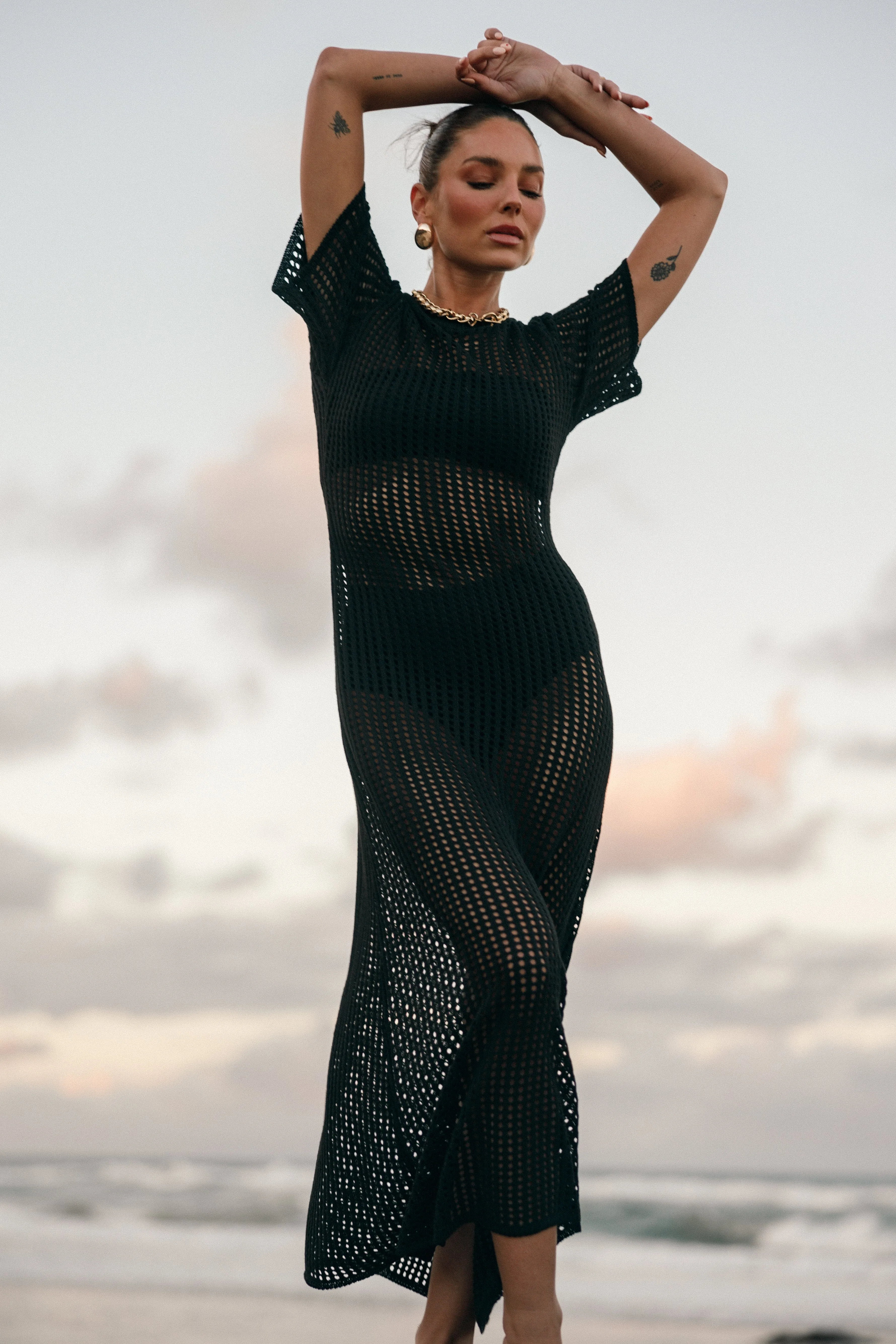 Hollie Maxi Dress - Black sold by Petal & Pup product image thumbnail 2