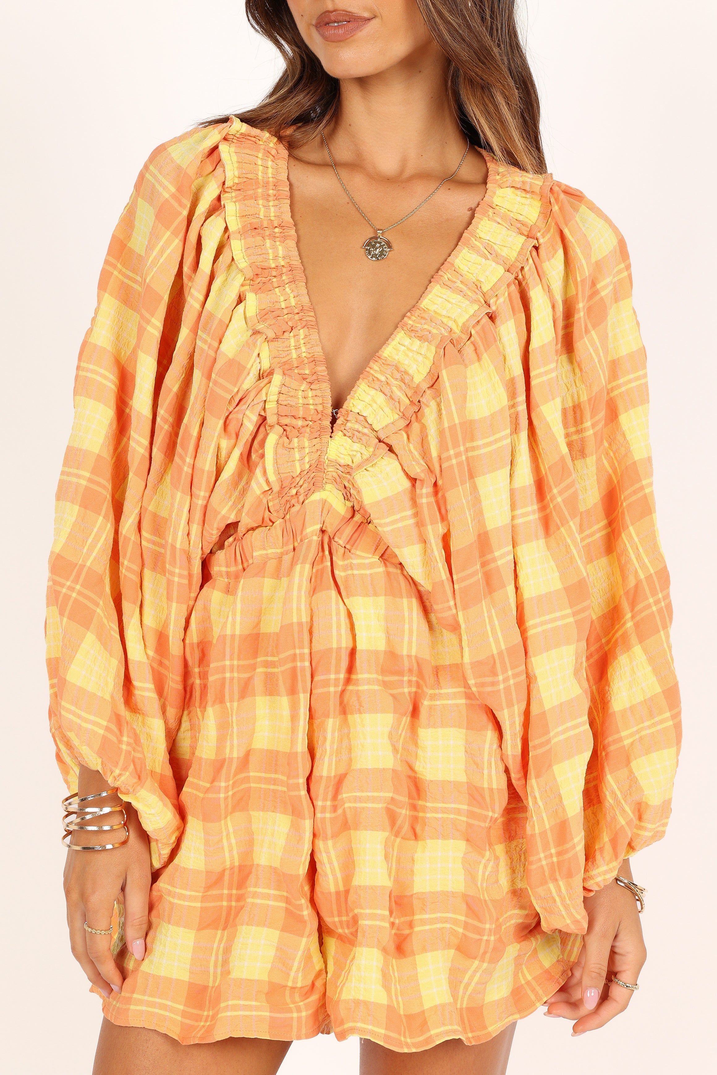 Eloise Batwing Romper - Orange sold by Petal & Pup product image thumbnail 2