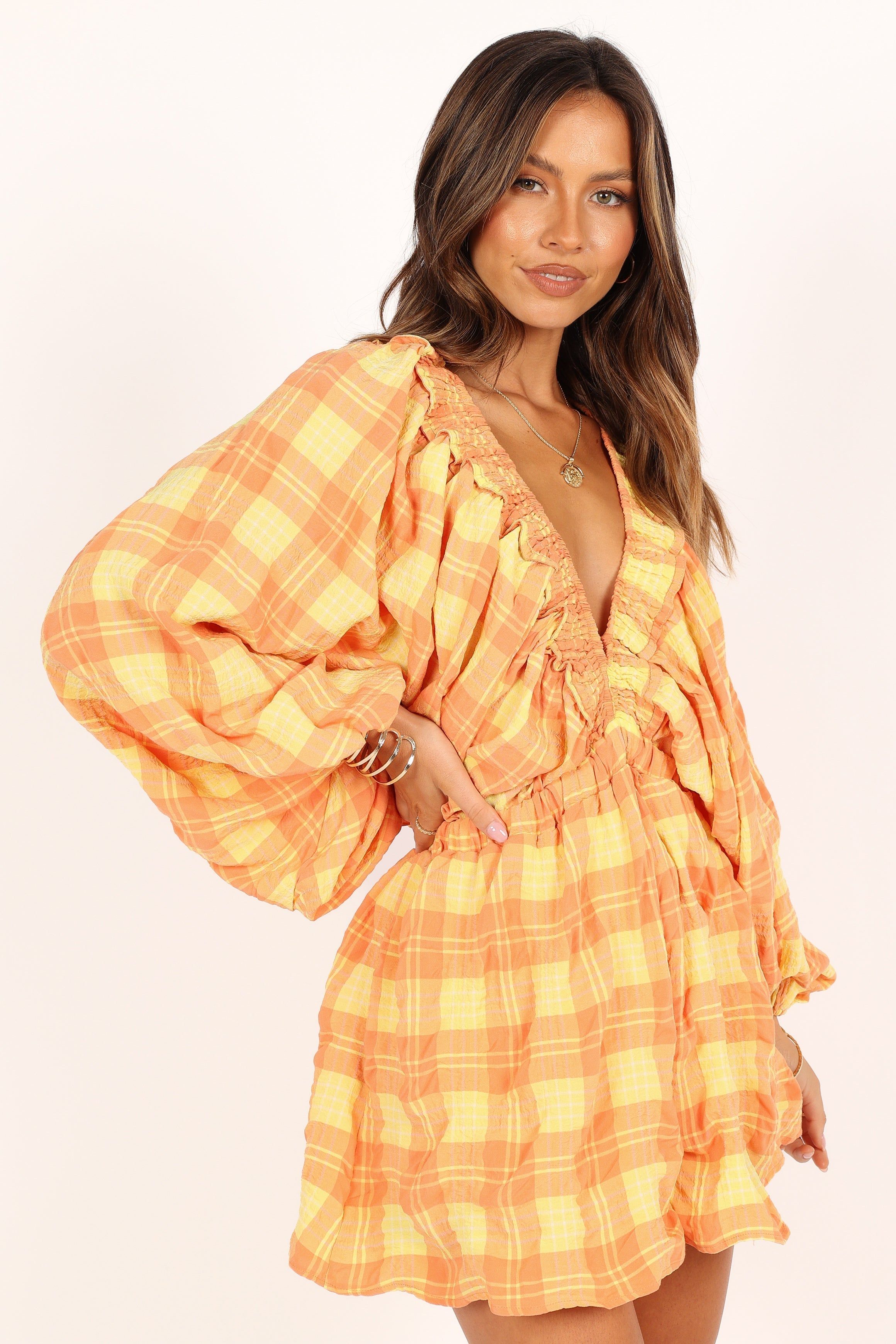 Eloise Batwing Romper - Orange sold by Petal & Pup product image thumbnail 6