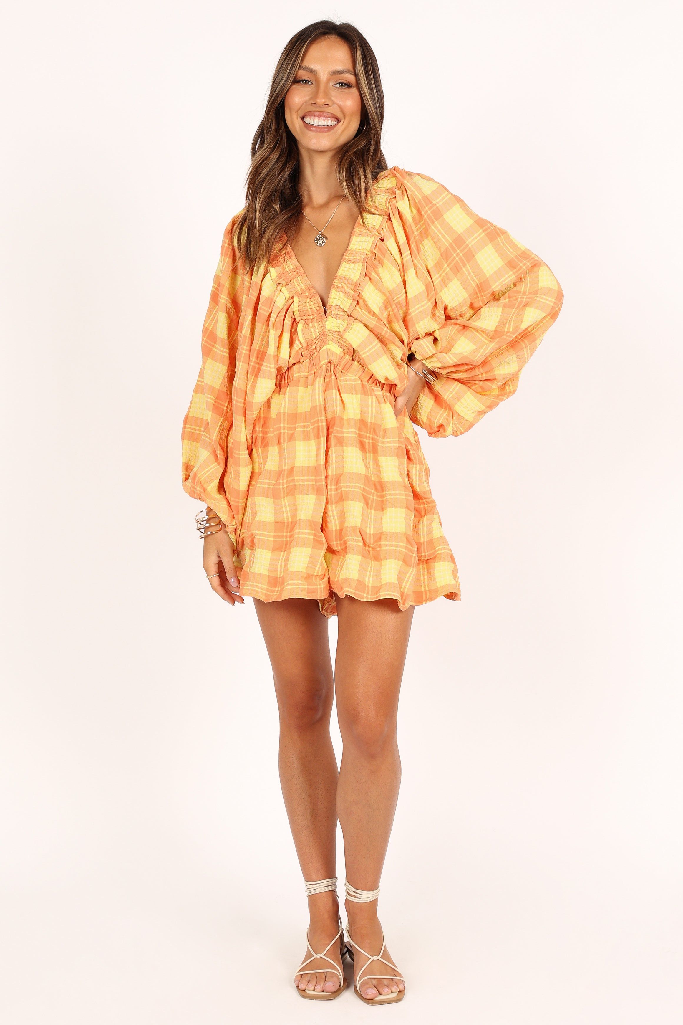 Eloise Batwing Romper - Orange sold by Petal & Pup product image thumbnail 3